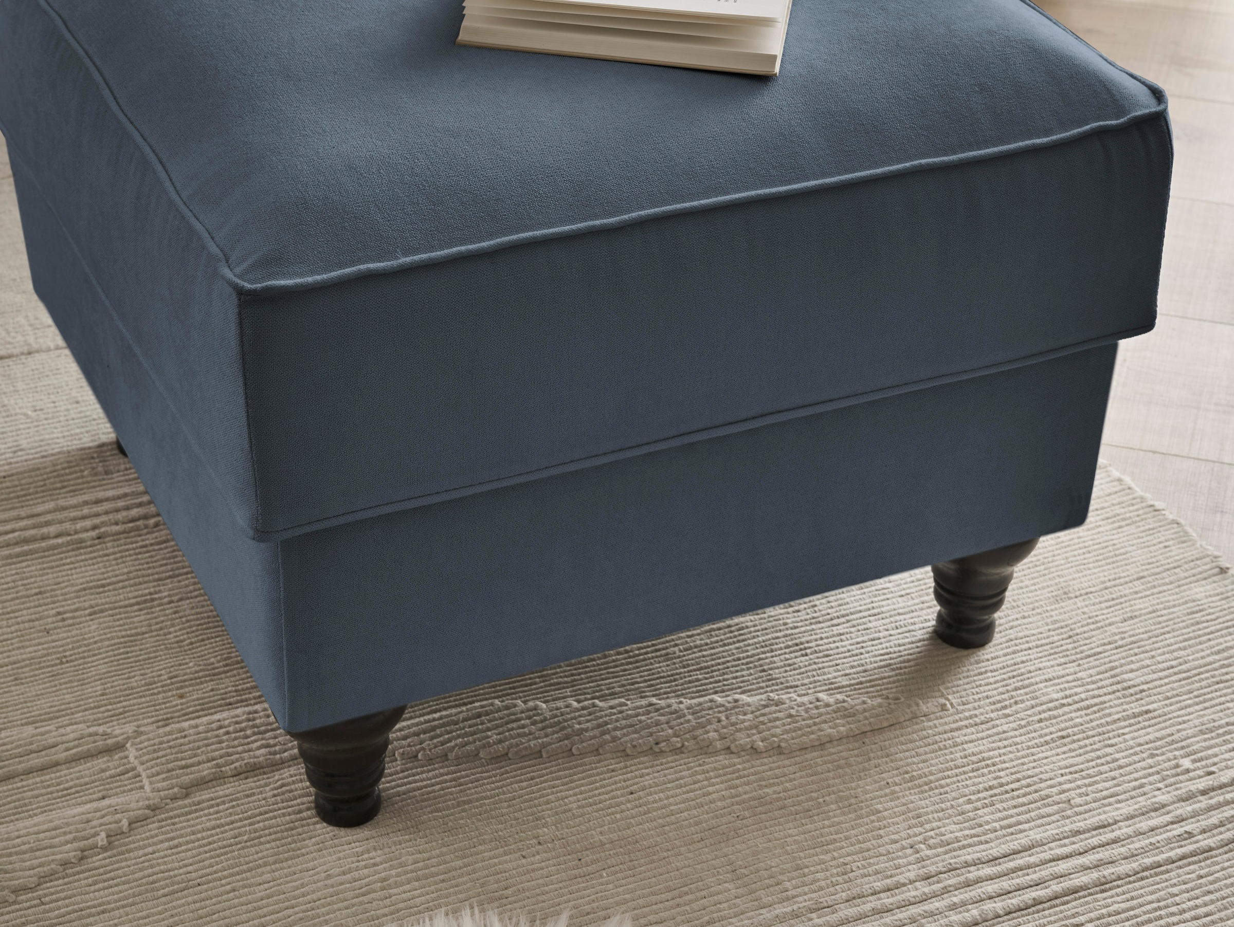 Home affaire Sessel »WESTMINSTER«, (Set, 2 St., 1Sessel, 1 Hocker), mit Federkern-Polsterung