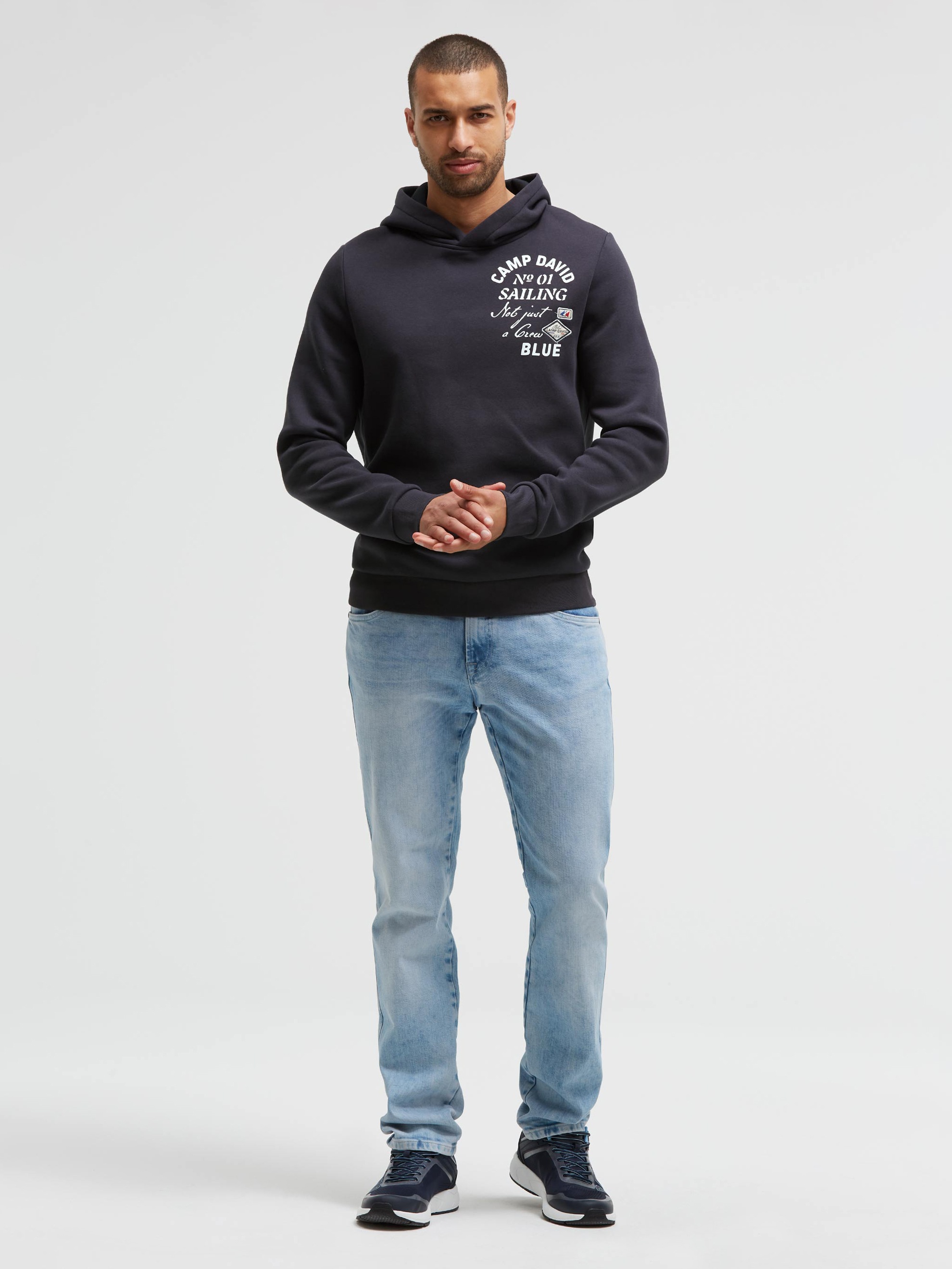 CAMP DAVID Kapuzensweatshirt , mit Artwork
