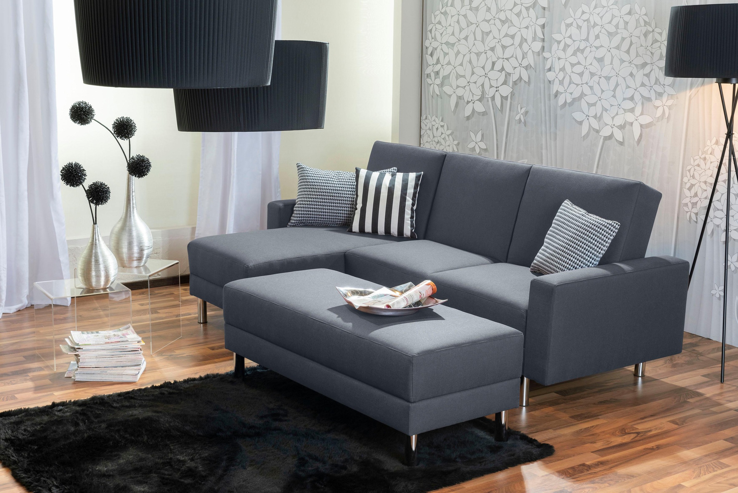 Max Winzer® Schlafsofa »Just Fresh«, mit Rückenverstellung, inklusive Stauraumhocker