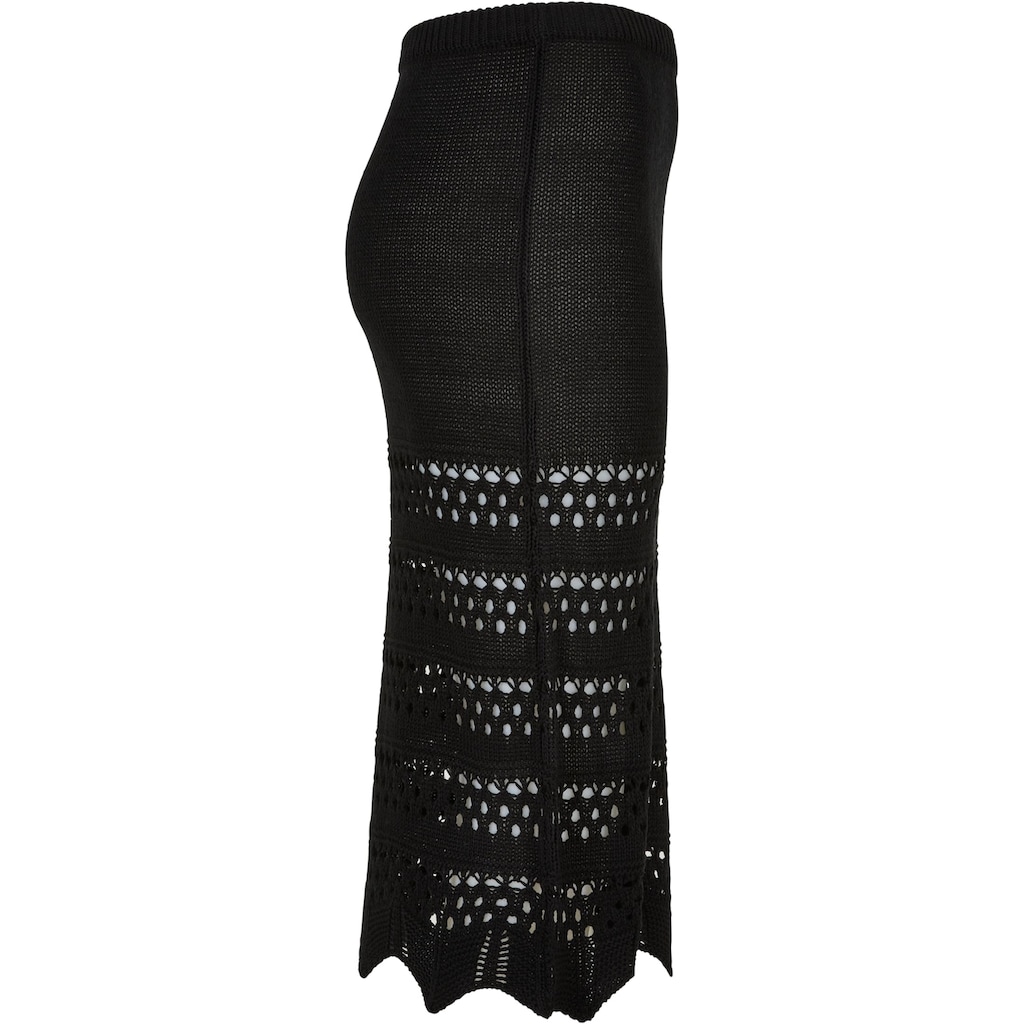 URBAN CLASSICS Sommerrock »Urban Classics Damen Ladies 3/4 Crochet Knit Skirt«, (1 tlg.)