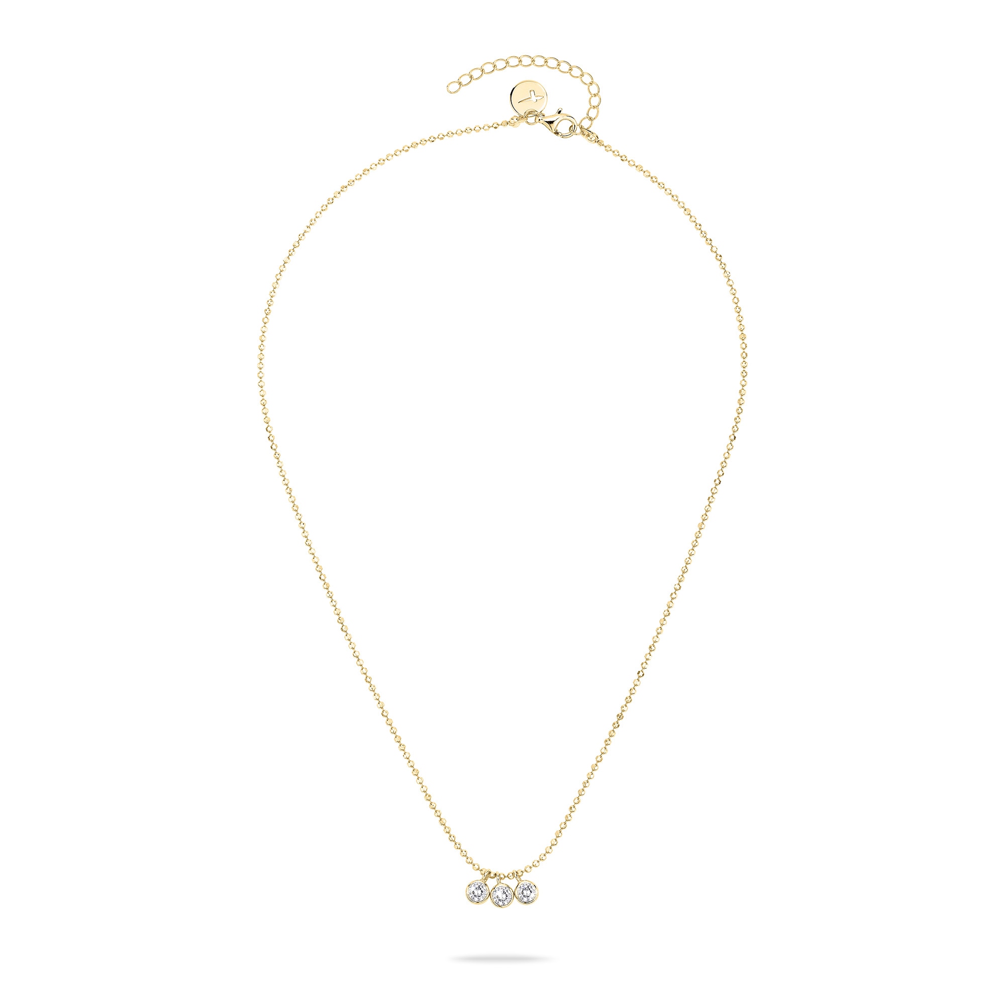 Tamaris Kette mit Anhänger »Schmuck Geschenk Silber 925 Halskette Tiny Glimmer«, mit Zirkonia (synth.)