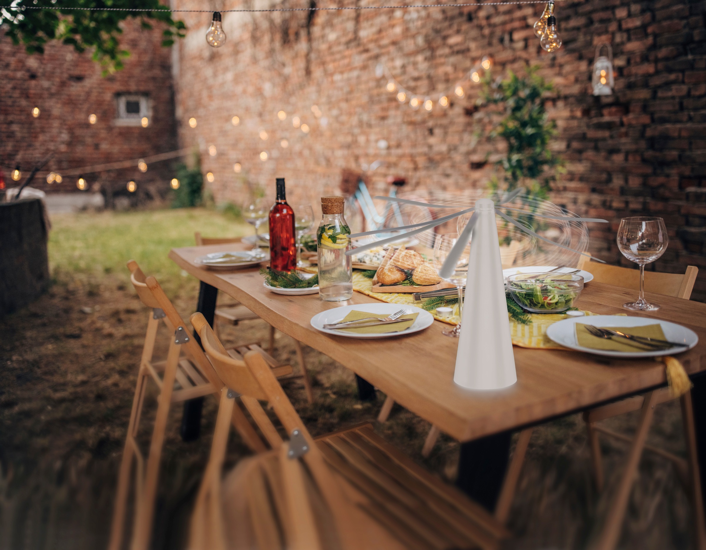 JUST LIGHT Außen-Tischleuchte "Fliegenwedler SWAT" hält lästige Fliegen fer günstig online kaufen