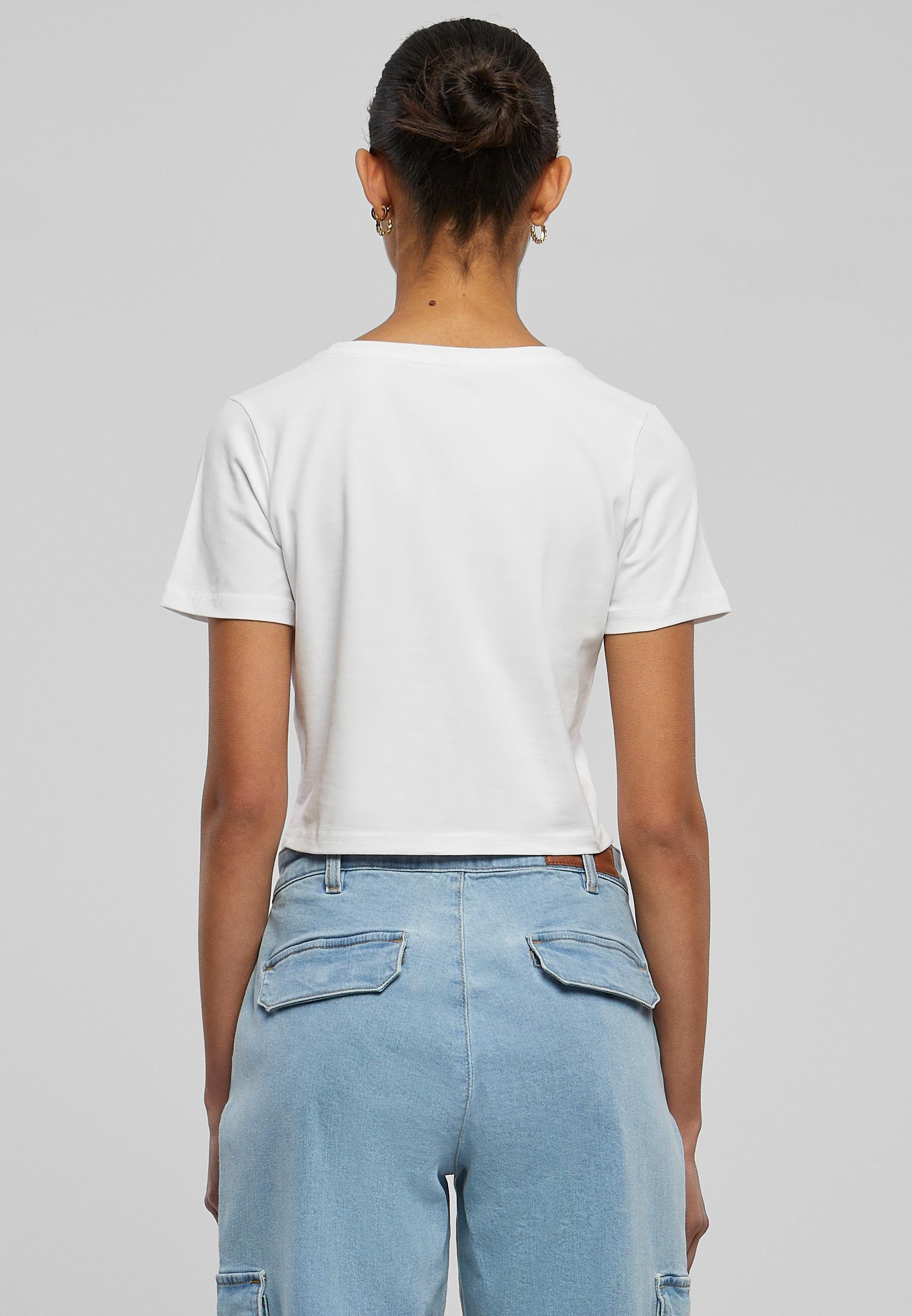 Miss Tee Kurzarmshirt »Miss Tee Damen Baby Girl Cropped Tee«, (1 tlg.)