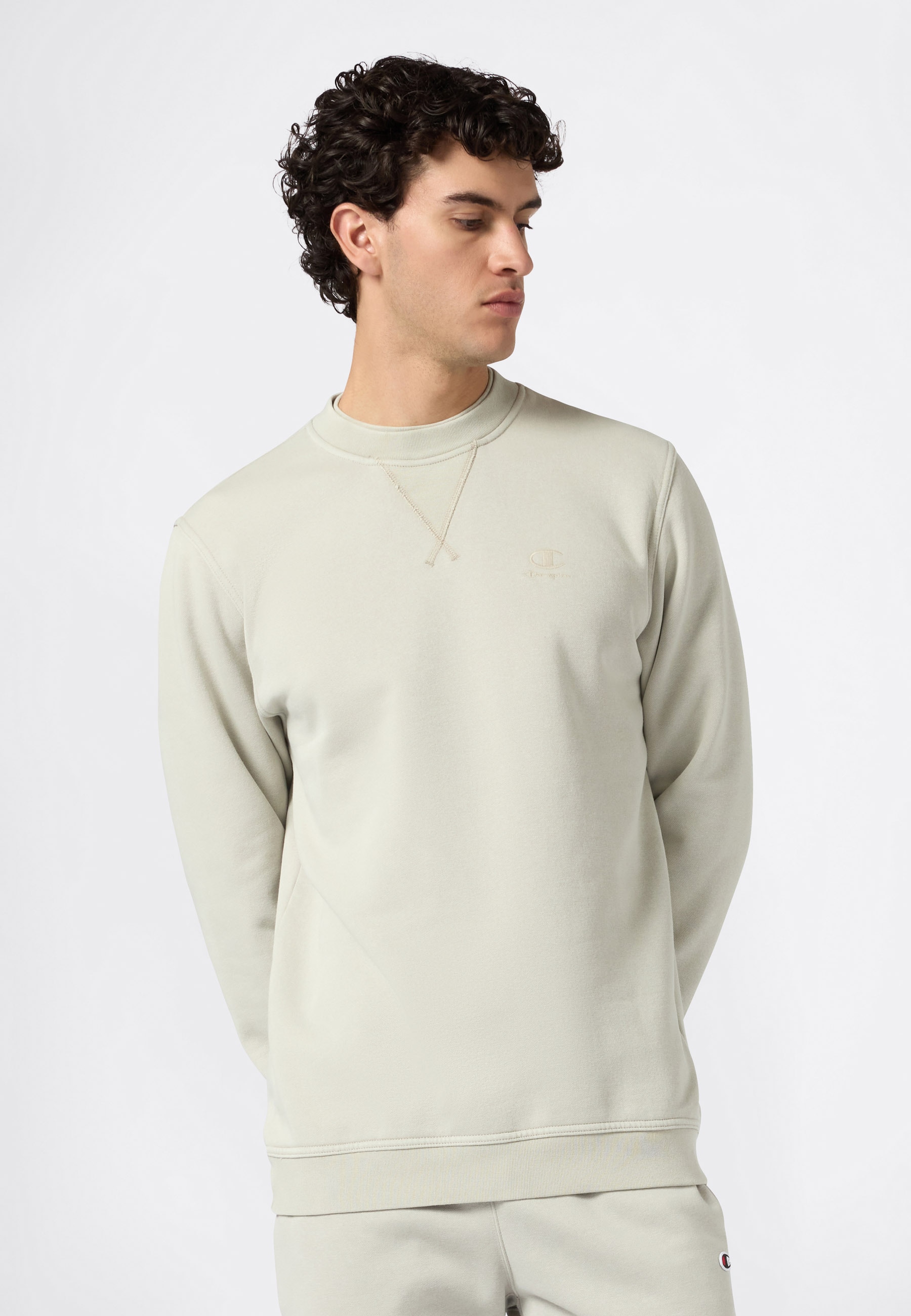 Champion Sweatshirt "ICONS Wash Crewneck Sweatshirt", aus Baumwolle und Polyester, in den Größen S bis XXL