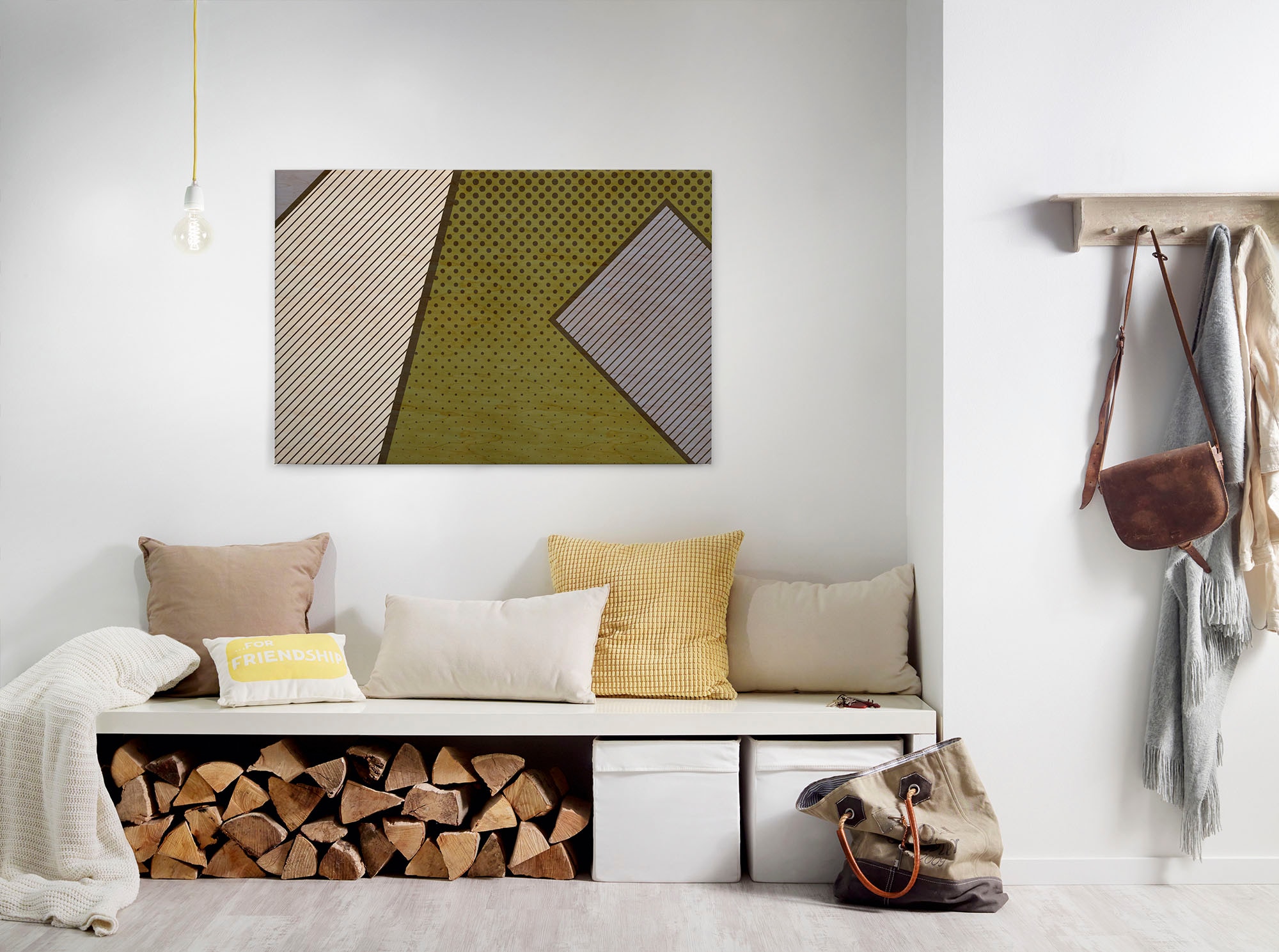 A.S. Création Leinwandbild "pattern play" Kunst Modern 1 Stk. tlg. Keilrahmen Bild Grafisch Geometrisch Leinwand-Bild Wohnzimmer modern