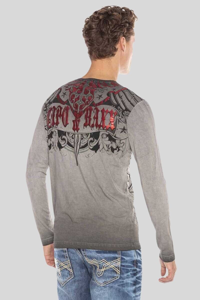 Cipo & Baxx T-Shirt "Sweatshirts", mit Print und Glanzdruck günstig online kaufen