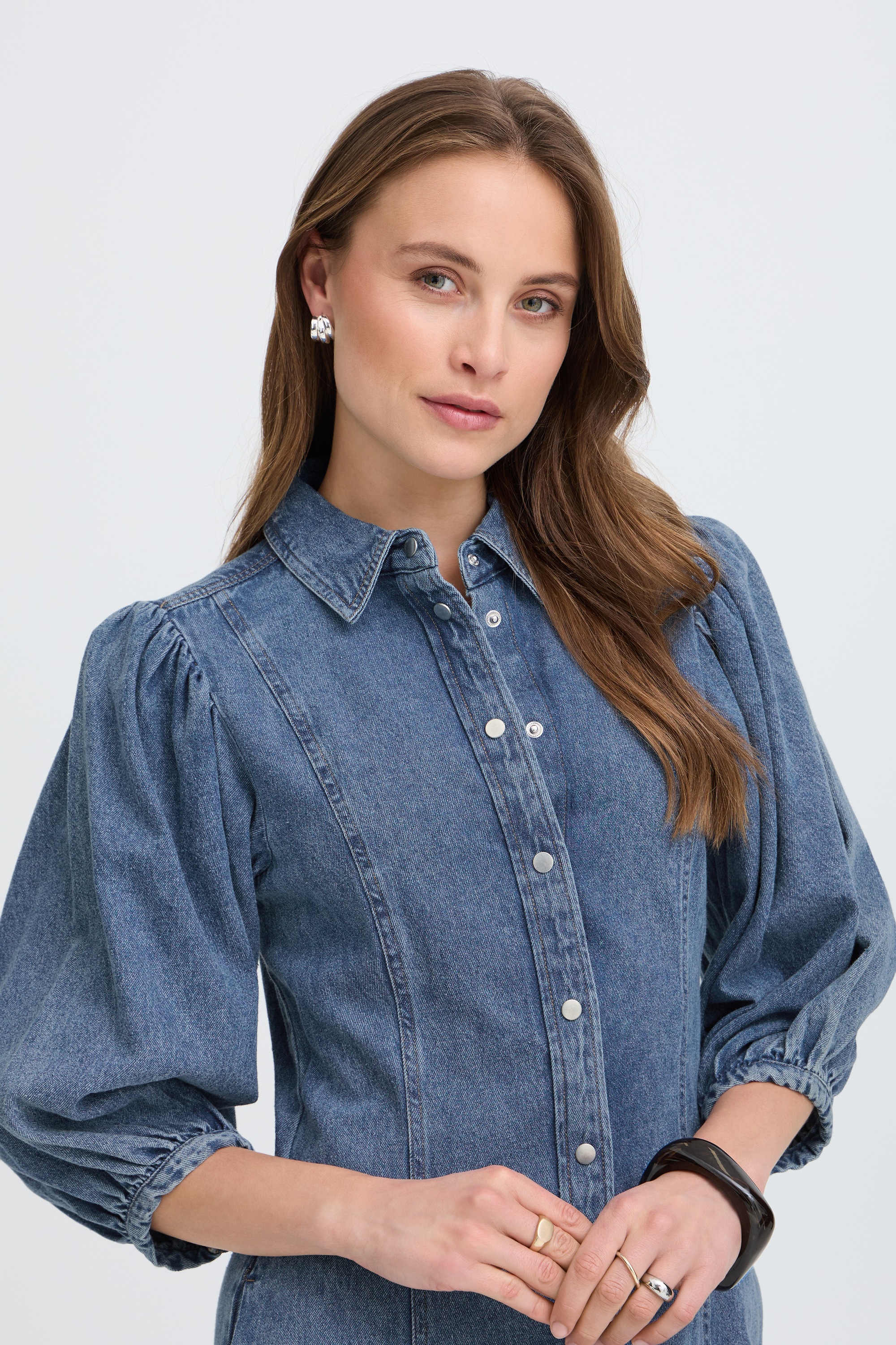 b.young Jeanskleid »Damen Denimkleid BYKAPUCA«