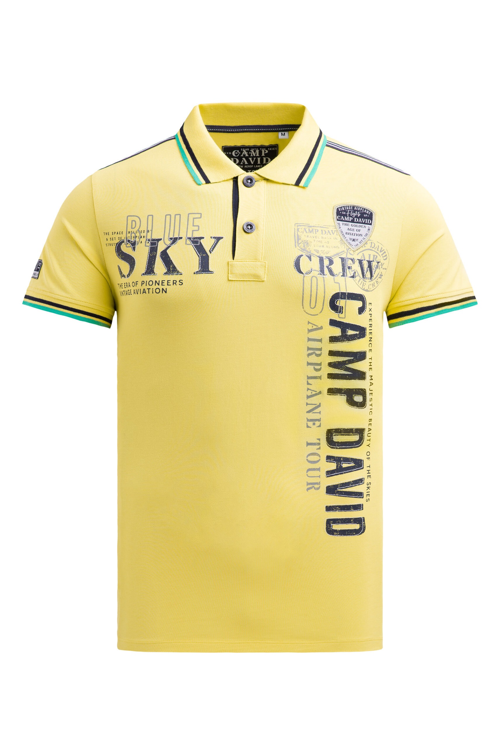 CAMP DAVID Poloshirt, mit Seitenschlitze