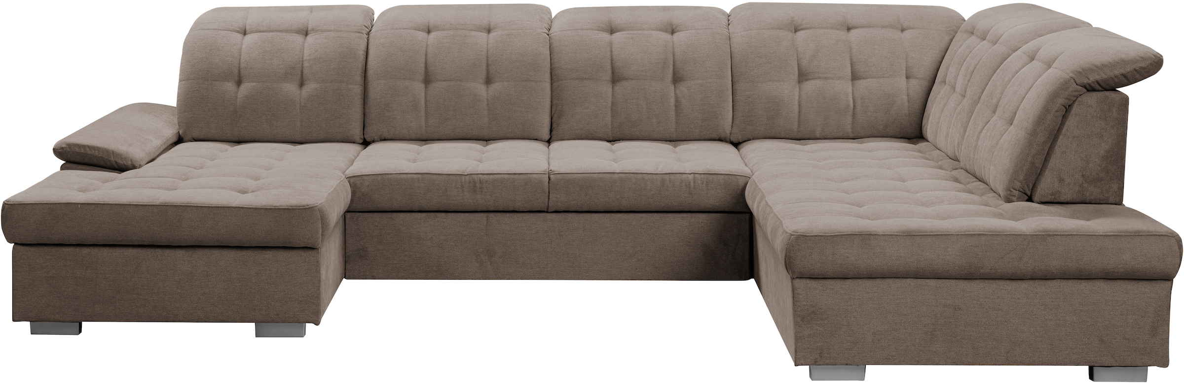 WERK2 Wohnlandschaft »Kordula-New U-Form«, Sofa in U-Form mit Schlaffunktion & Bettkasten, Schlafcouch