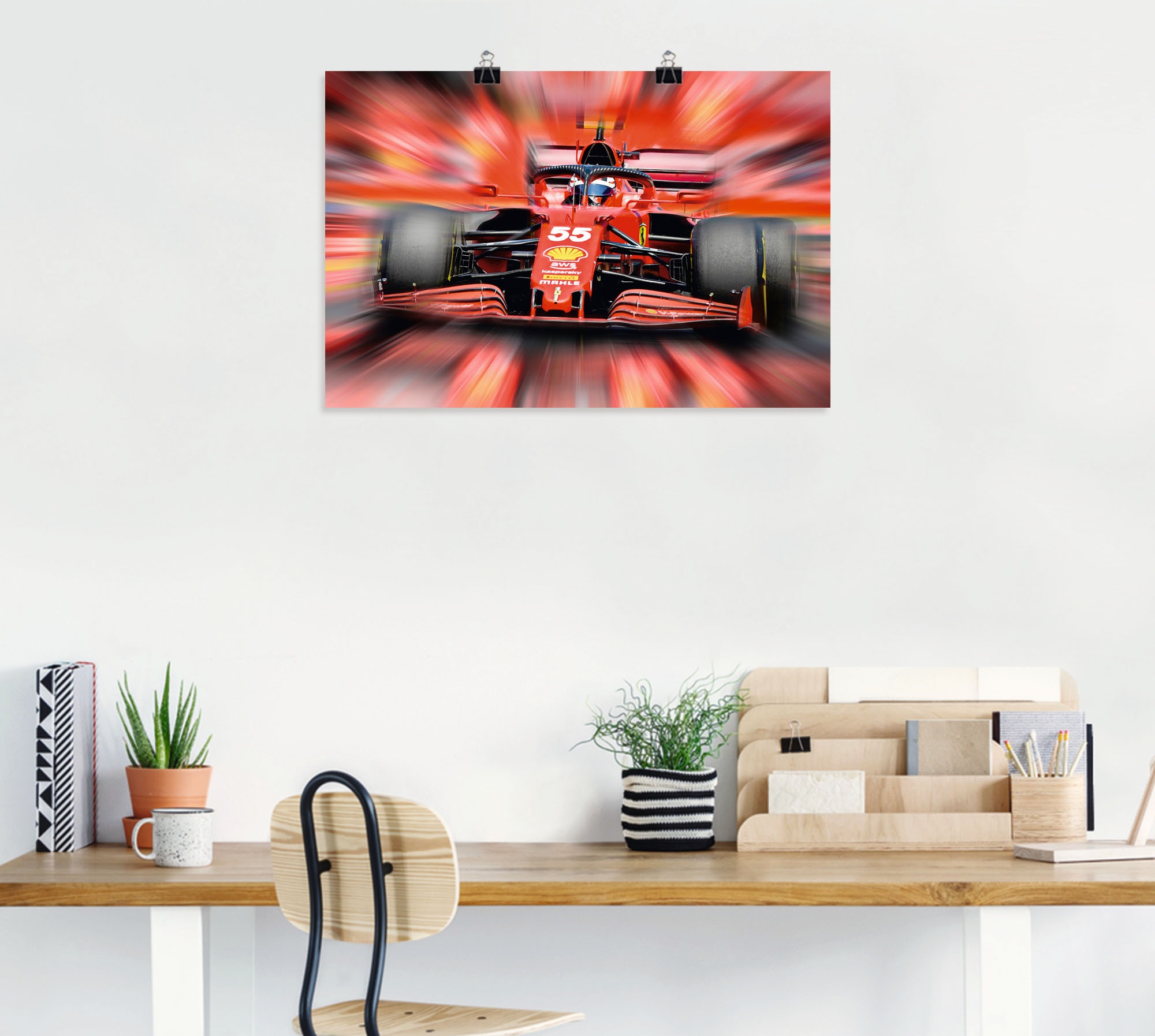 Thumbnail - Artland Poster "Carlos Sainz junior - Spanien", Auto, (1 St.), als Alubild, Leinwandbild, Wandaufkleber oder Poster in v...