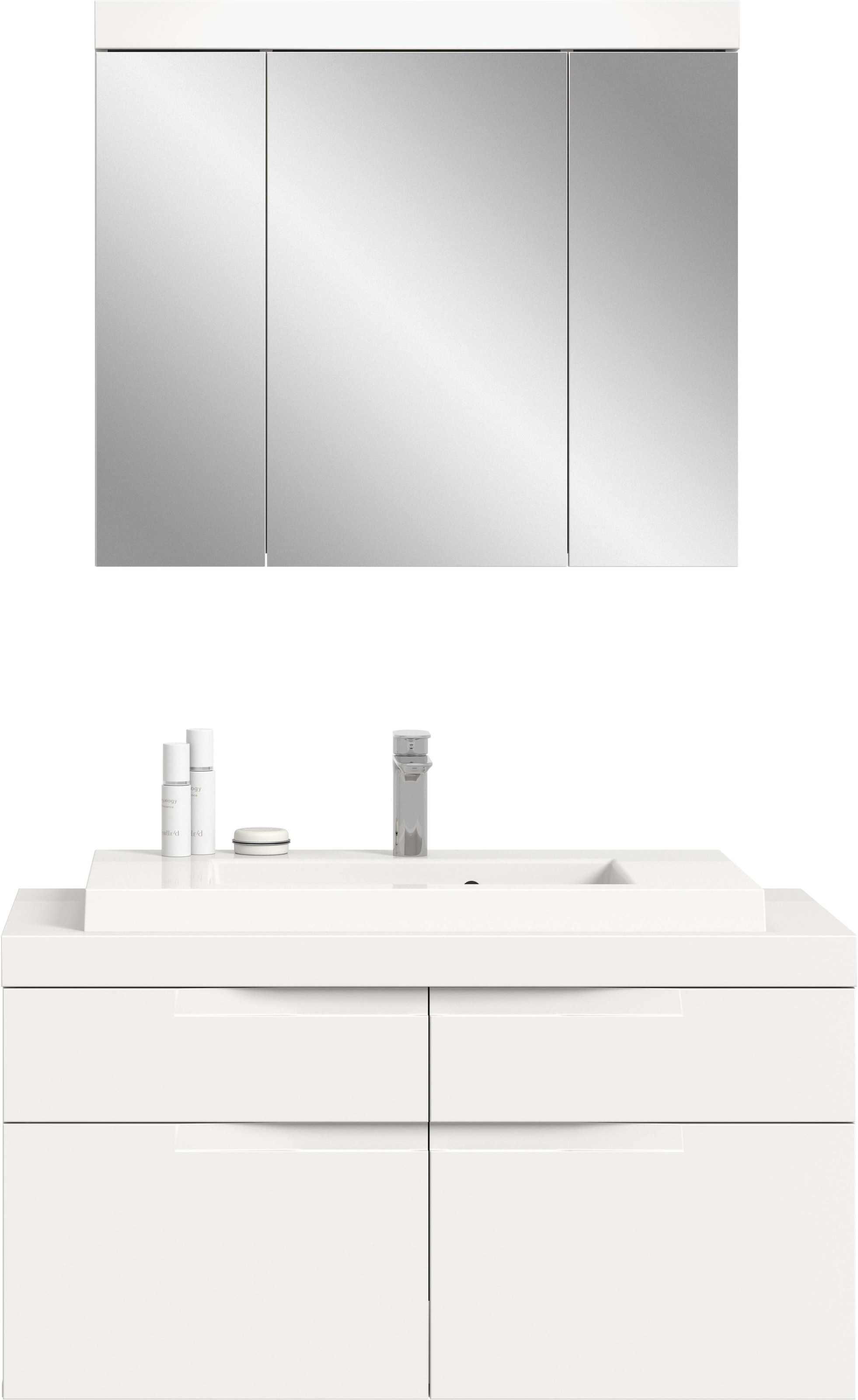 OTTO home Badmöbel-Set »MAOI, 2-teilige Badkombination, hochwertige MDF Front«