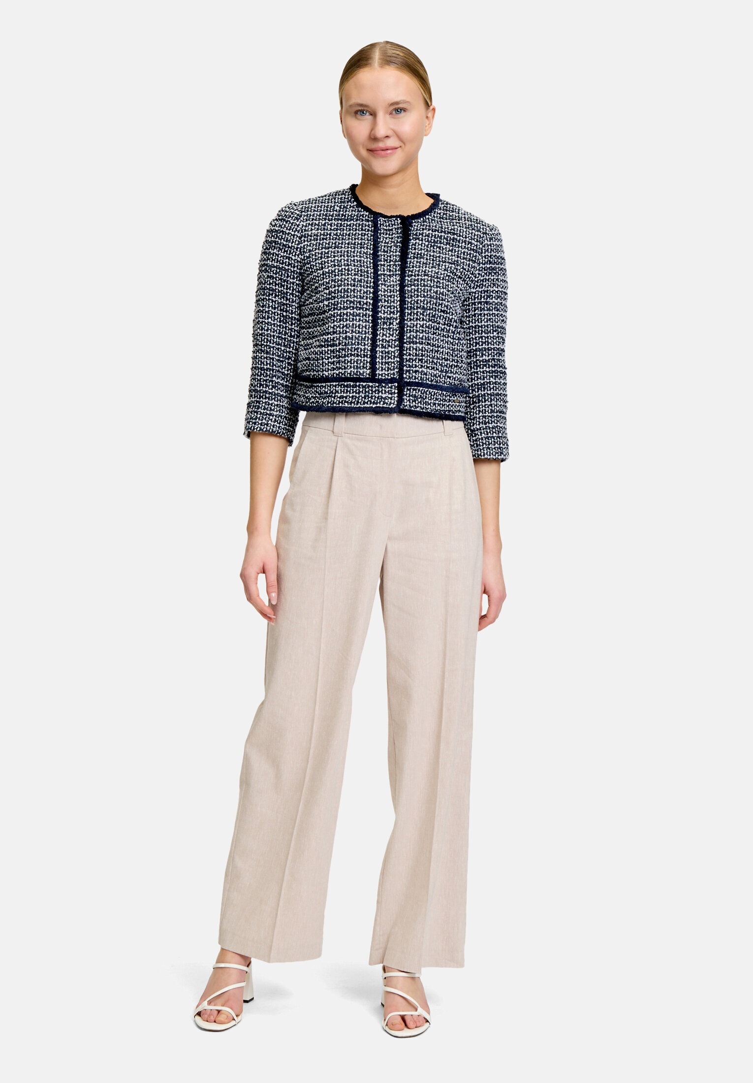 Betty&Co Jackenblazer »Damen mit aufgesetzten Taschen« Material