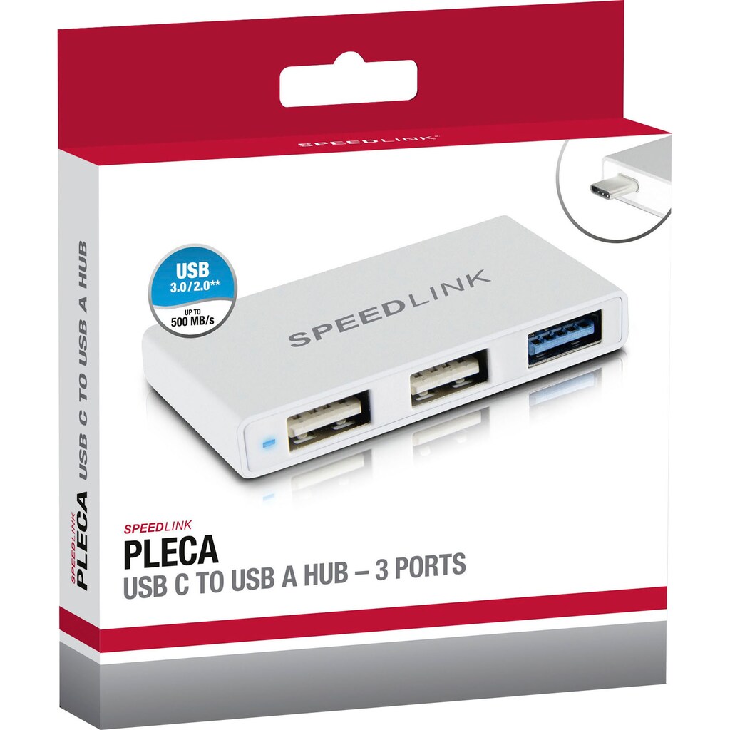 Speedlink Laptop-Dockingstation »Speedlink PLECA USB C zu USB A Hub«