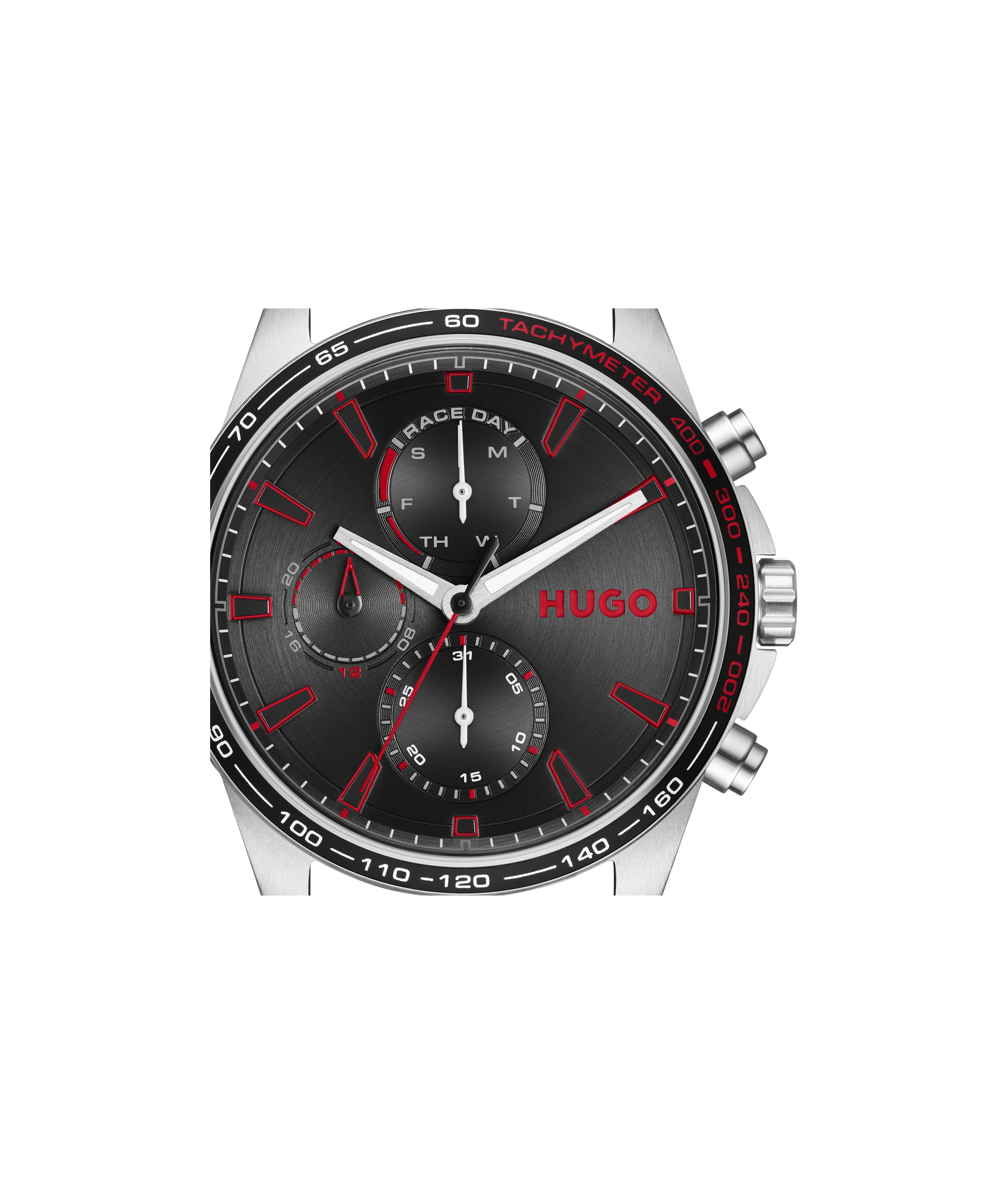 HUGO Multifunktionsuhr »#DRIFT« Quarzuhr, Armbanduhr, Herrenuhr, Lederarmband, analog