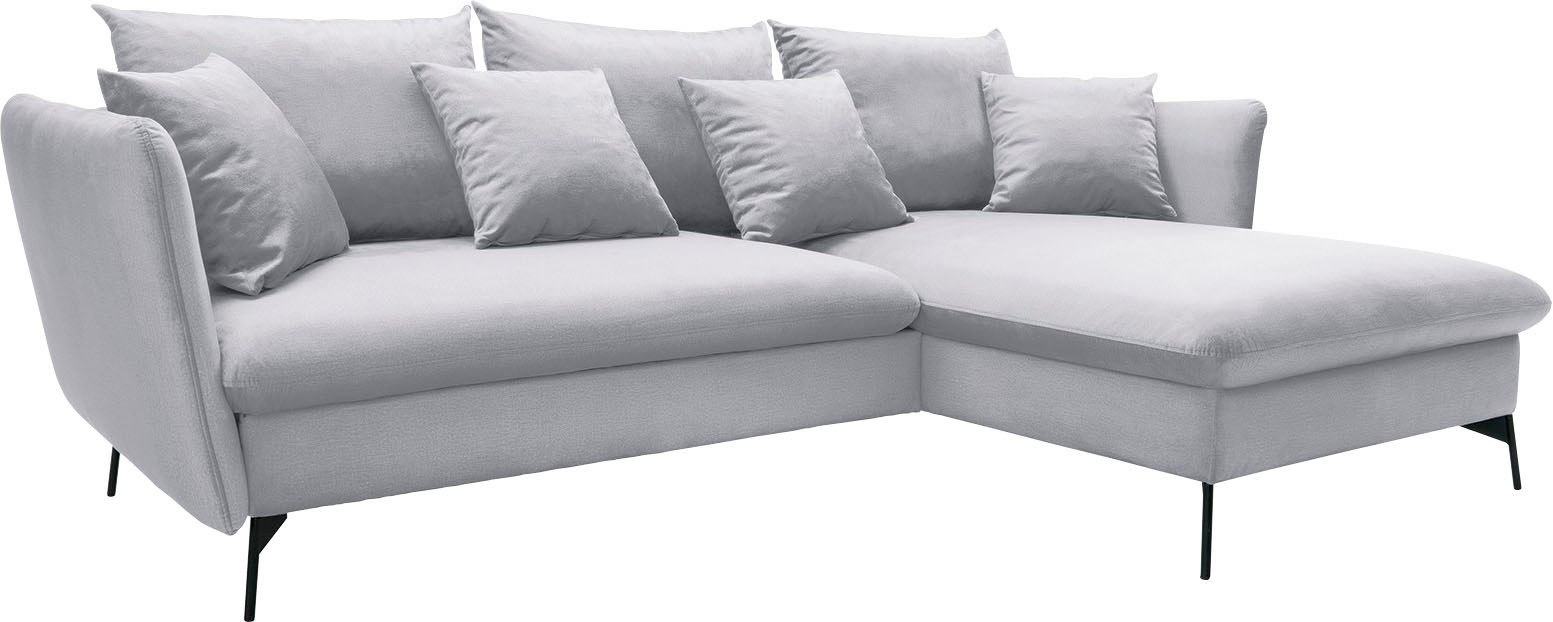 OTTO home Ecksofa "LIVORNO,258 cm, L-Form," Schlaffunktion u. Bettkasten (1 günstig online kaufen