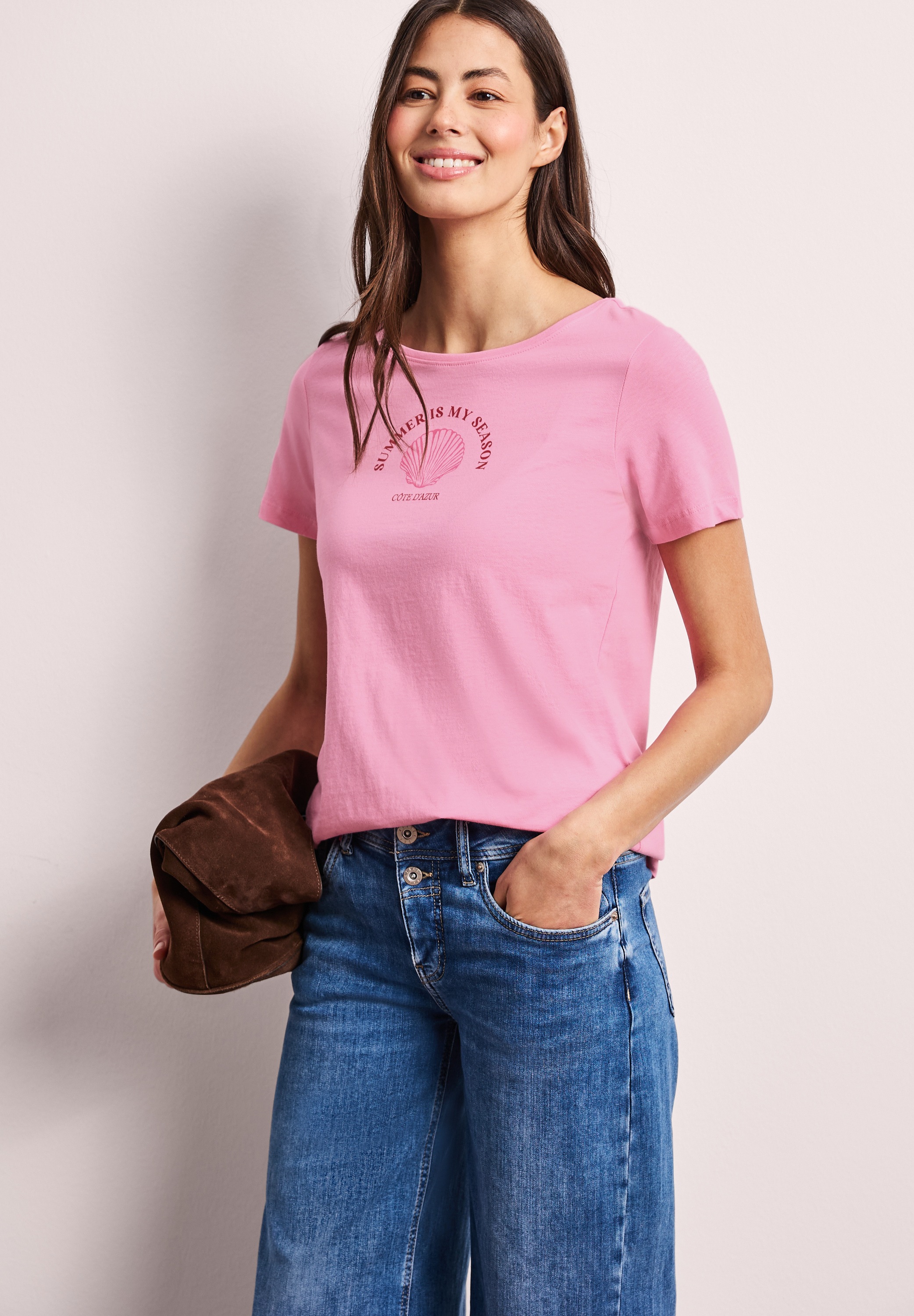STREET ONE T-Shirt aus reiner Baumwolle
