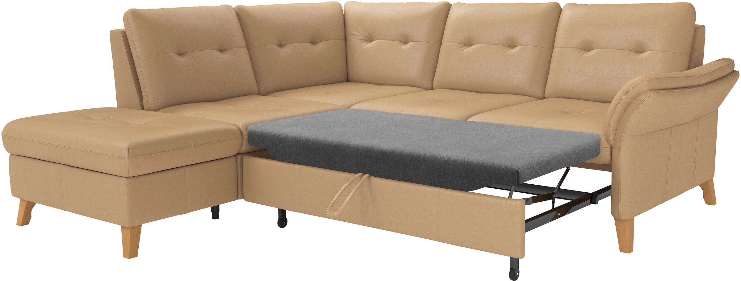 sit&more Ecksofa »Göteborg«, inkl. Sitztiefenverstellung, wahlweise mit Bettfunktion & Bettkasten