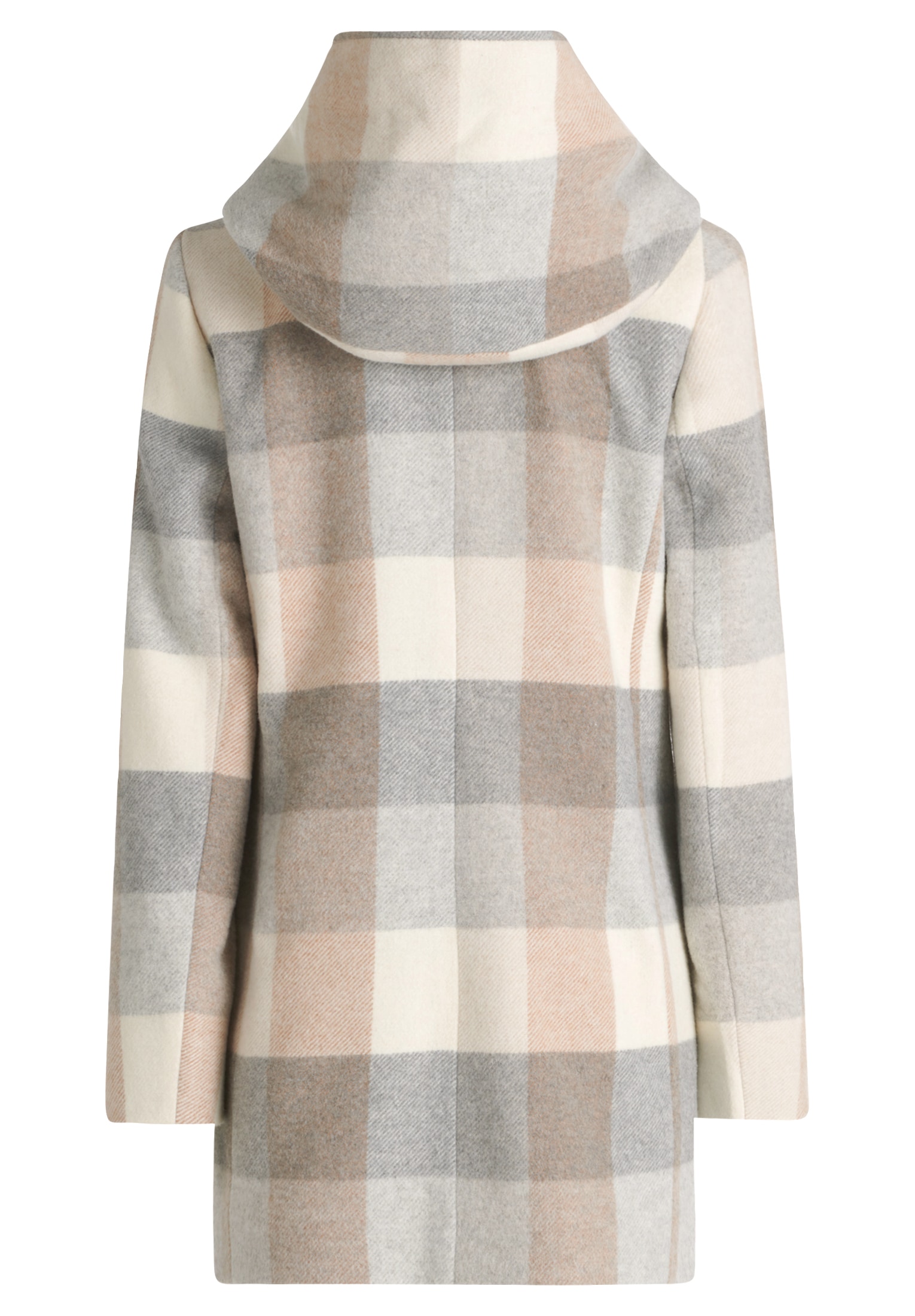 Amber & June Kurzjacke »Amber & June Damen Kurzmantel mit Kapuze«, mit Kapuze
