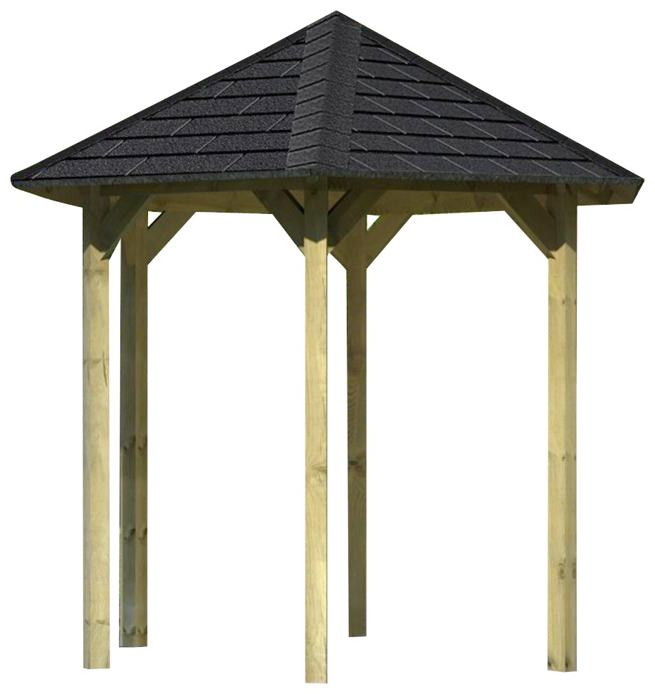 Karibu Pavillon "Lissabon", (Set), BxTxH: 260x299x280 cm, mit schwarzen Dac günstig online kaufen