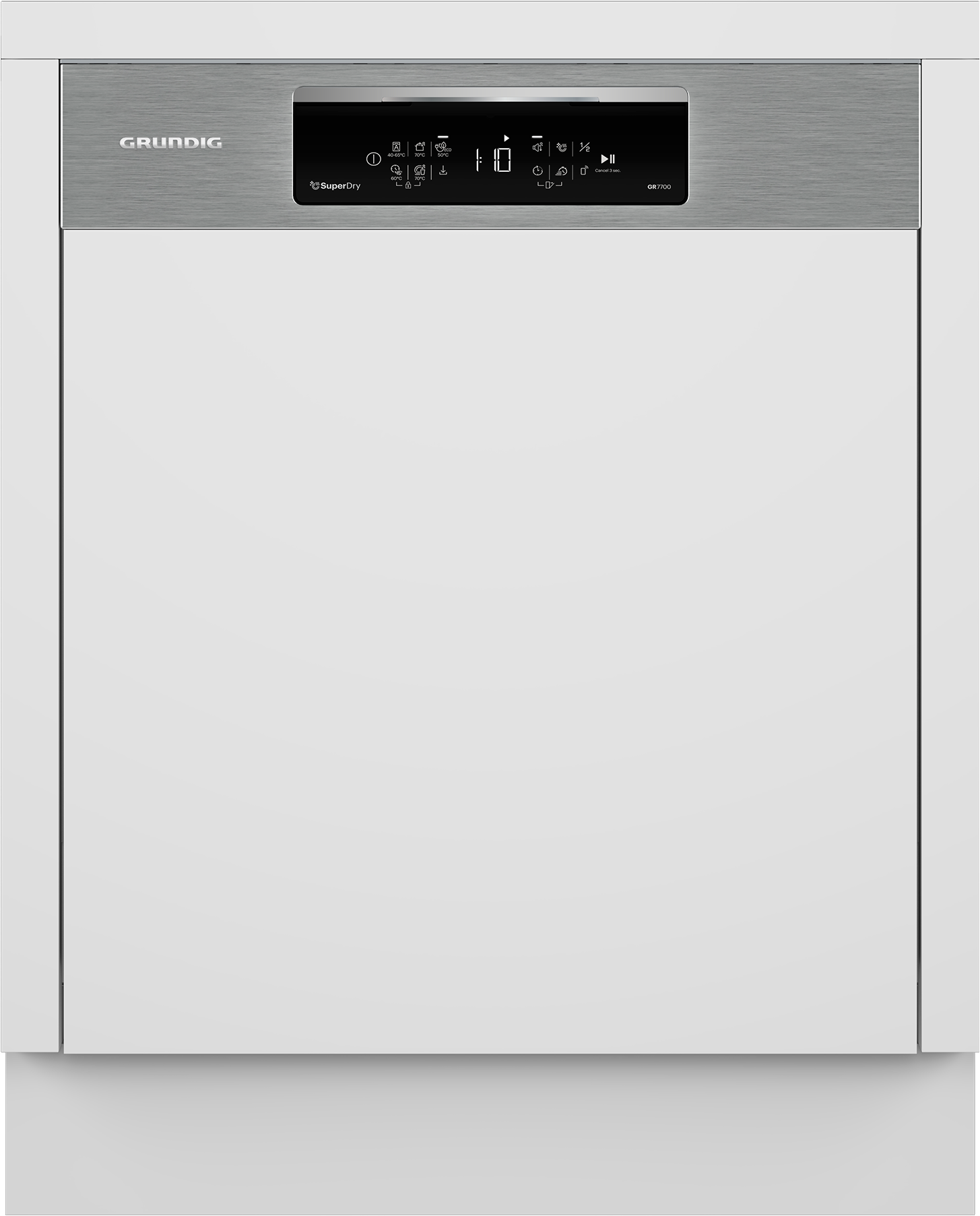 Thumbnail - Grundig teilintegrierbarer Geschirrspüler "GNIP4410XDW 7637891677" 14 Maßgedecke QuietWash