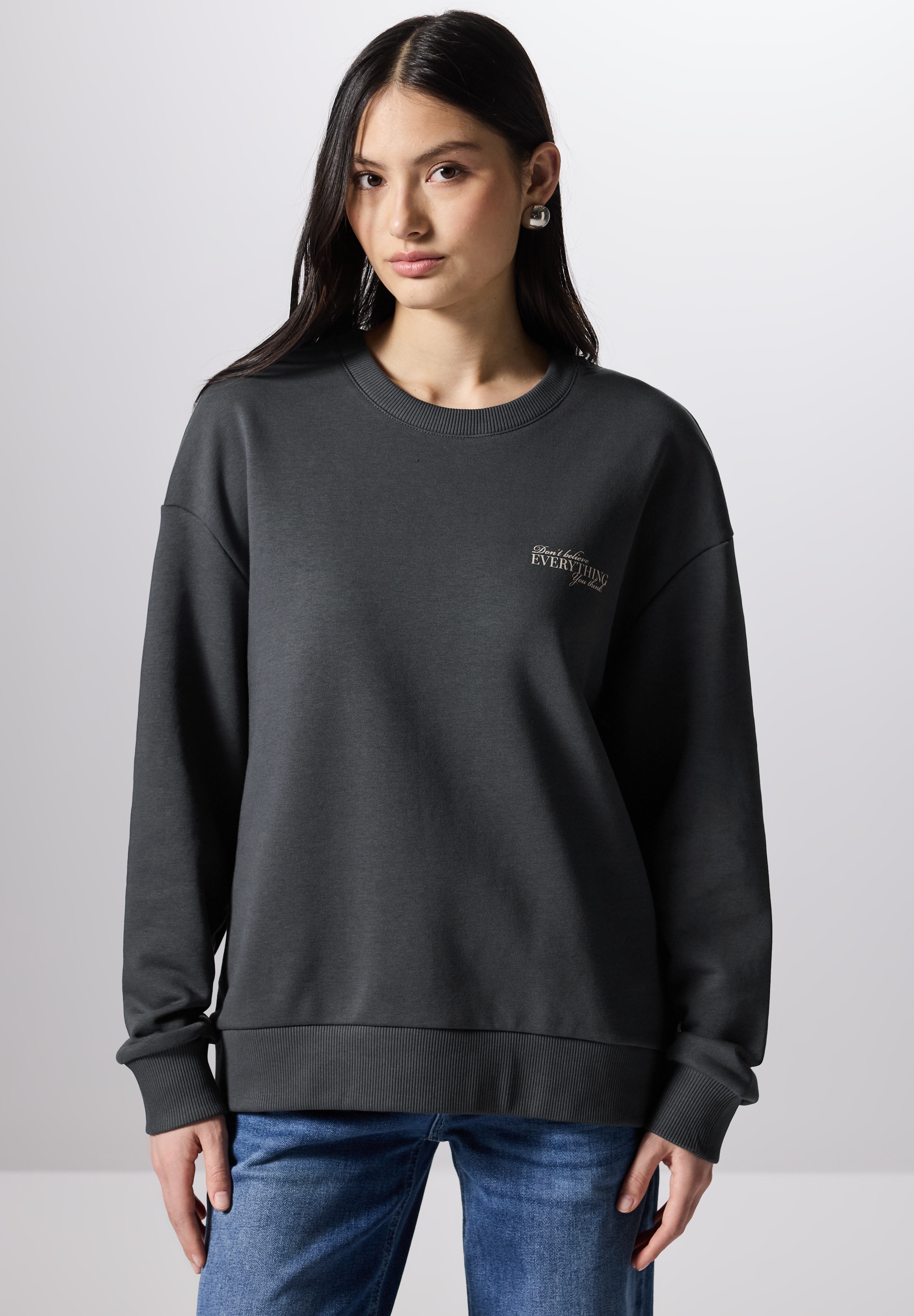 STREET ONE STUDIO Sweatshirt, im soften Baumwoll-Mix