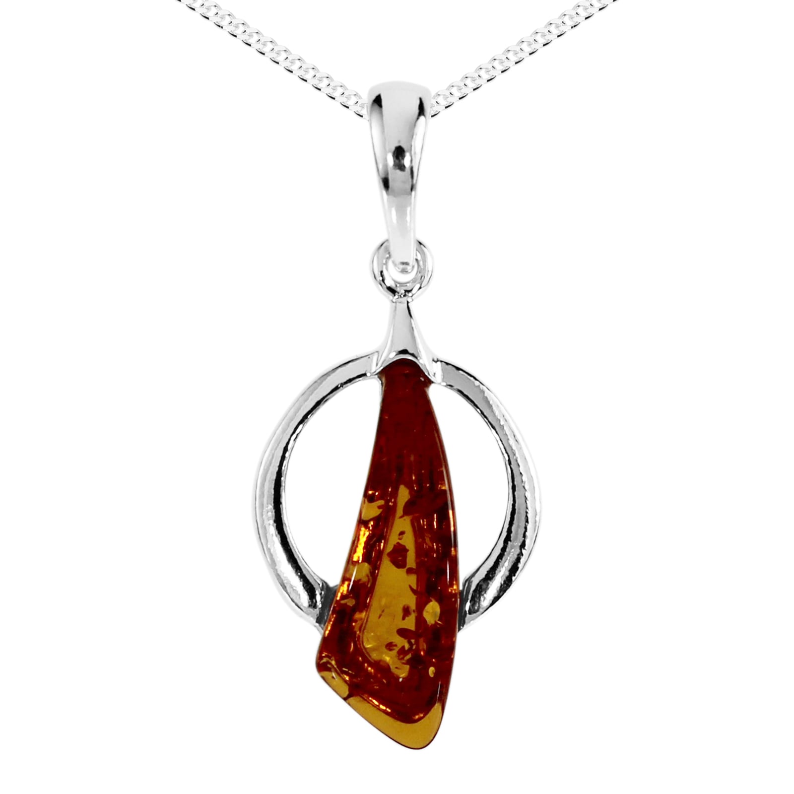 Kette mit Anhänger OSTSEE-SCHMUCK "Ostsee-Schmuck Kette mit Anhänger Trine Kette mit Anhänger Trine" Gr. 42, silber, Halsketten, Damen, 42cm, Silber 925 (Sterlingsilber), L: 42