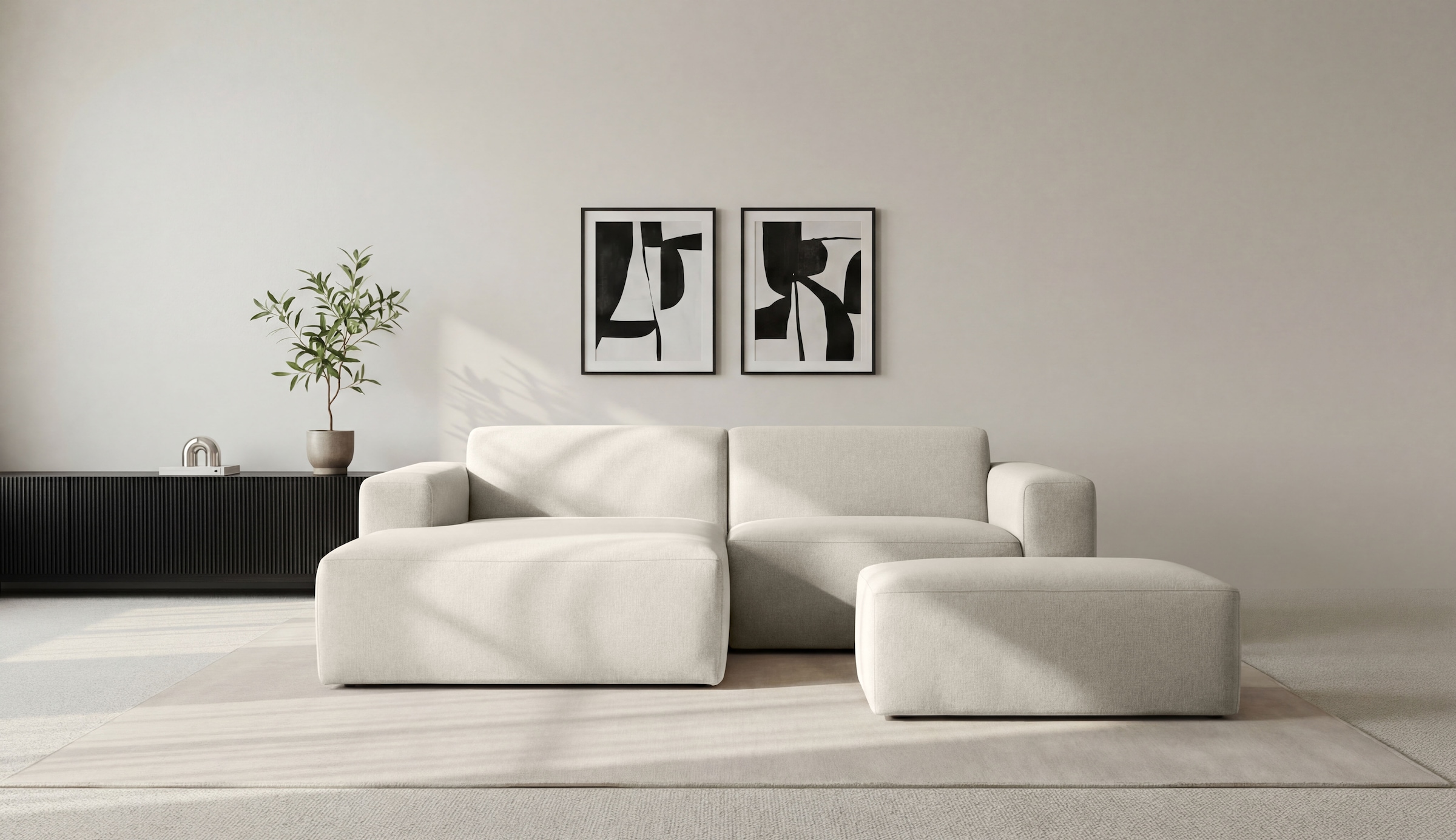 INOSIGN Ecksofa "Koa,228cm, L-Form, Modulsofa, Webstoff, Cord, Struktur, Ch günstig online kaufen