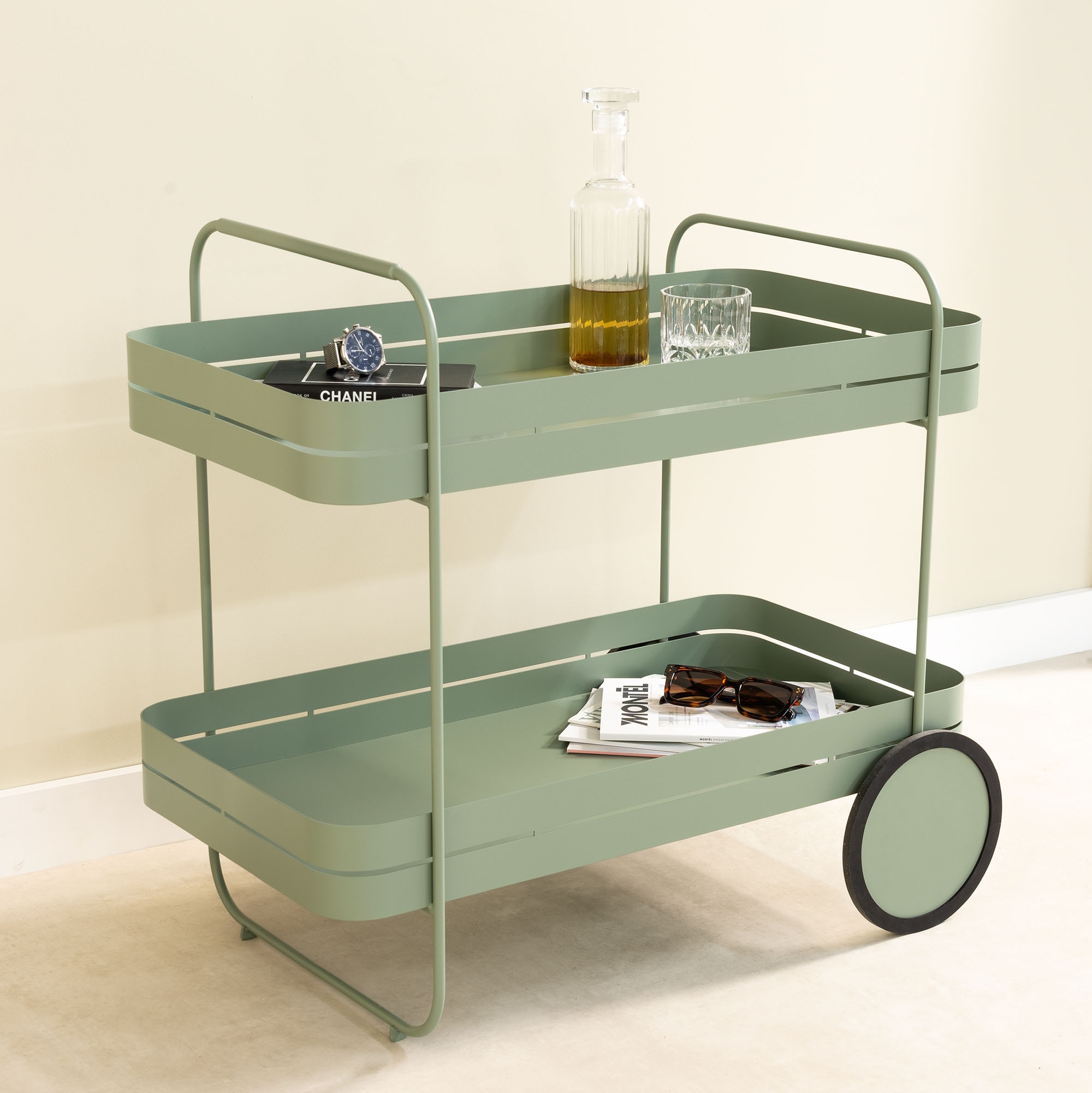 Spinder Design Servierwagen "GIN & TROLLY" 1 Stk. tlg. Servierwagen aus Sta günstig online kaufen
