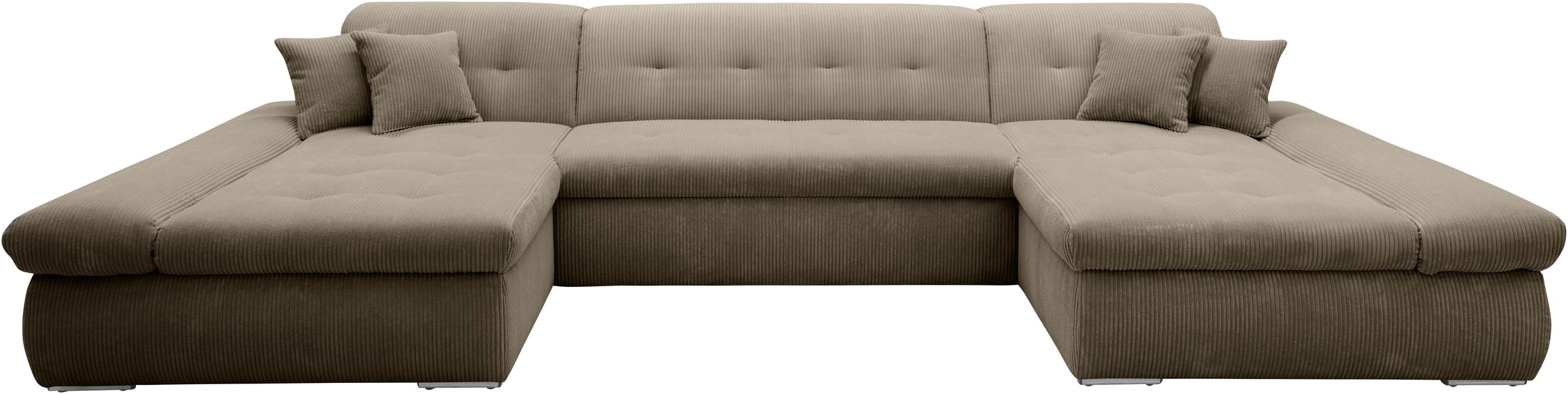 DOMO collection Wohnlandschaft "Moric wahlweise mit Bettfunktion und Armtei günstig online kaufen