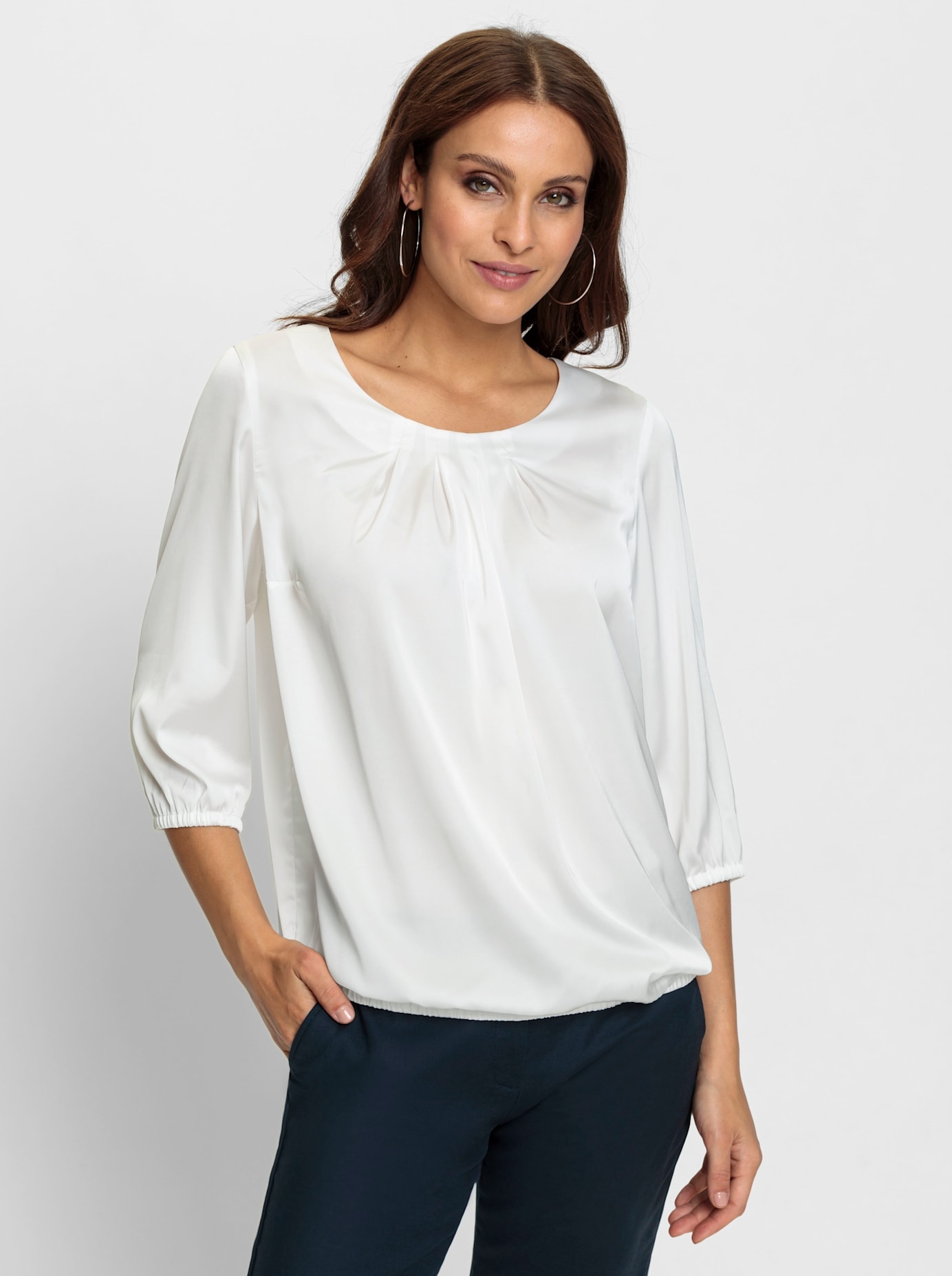 Lady Satinbluse