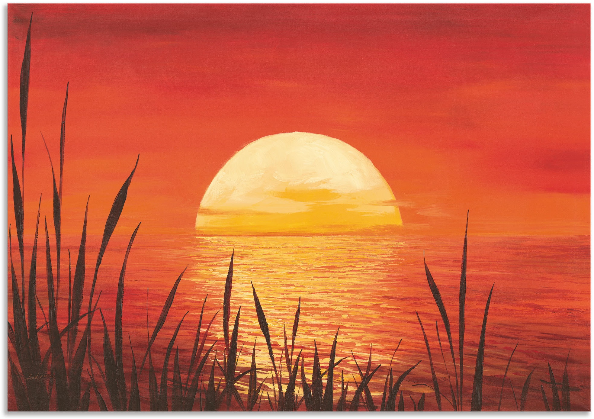 Stück), am Sonnenuntergang vielen auch / | BAUR Artland in bestellen Poster, Alubild Badezimmer Bilder - -aufgang & geeignet Wandtattoo Größen Wandbild Leinwandbild, Ozean«, (1 für vom »Roter & Outdoorbild, / Produktarten Wandaufkleber Sonnenuntergang