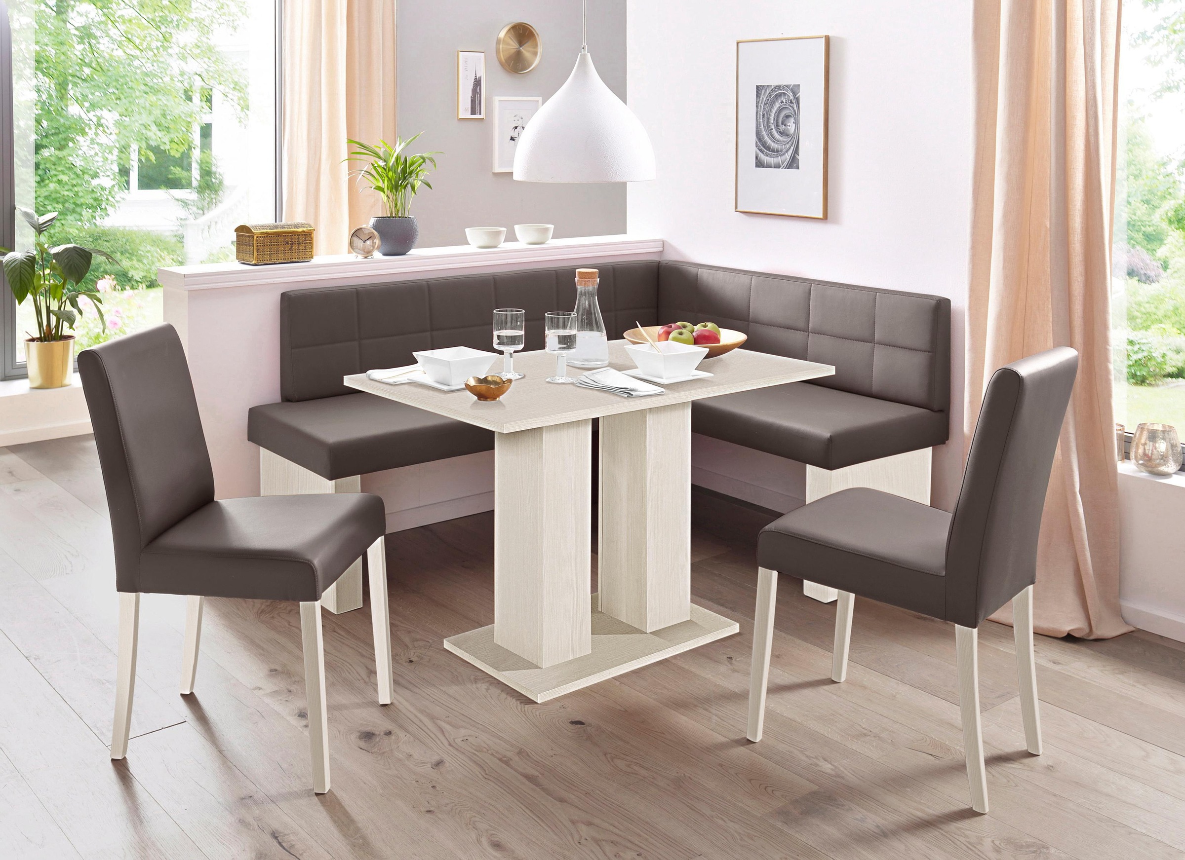 massivline&more Eckbankgruppe "Anna" Set, 4 Stk. tlg. mit 2 Stühlen mit mas günstig online kaufen