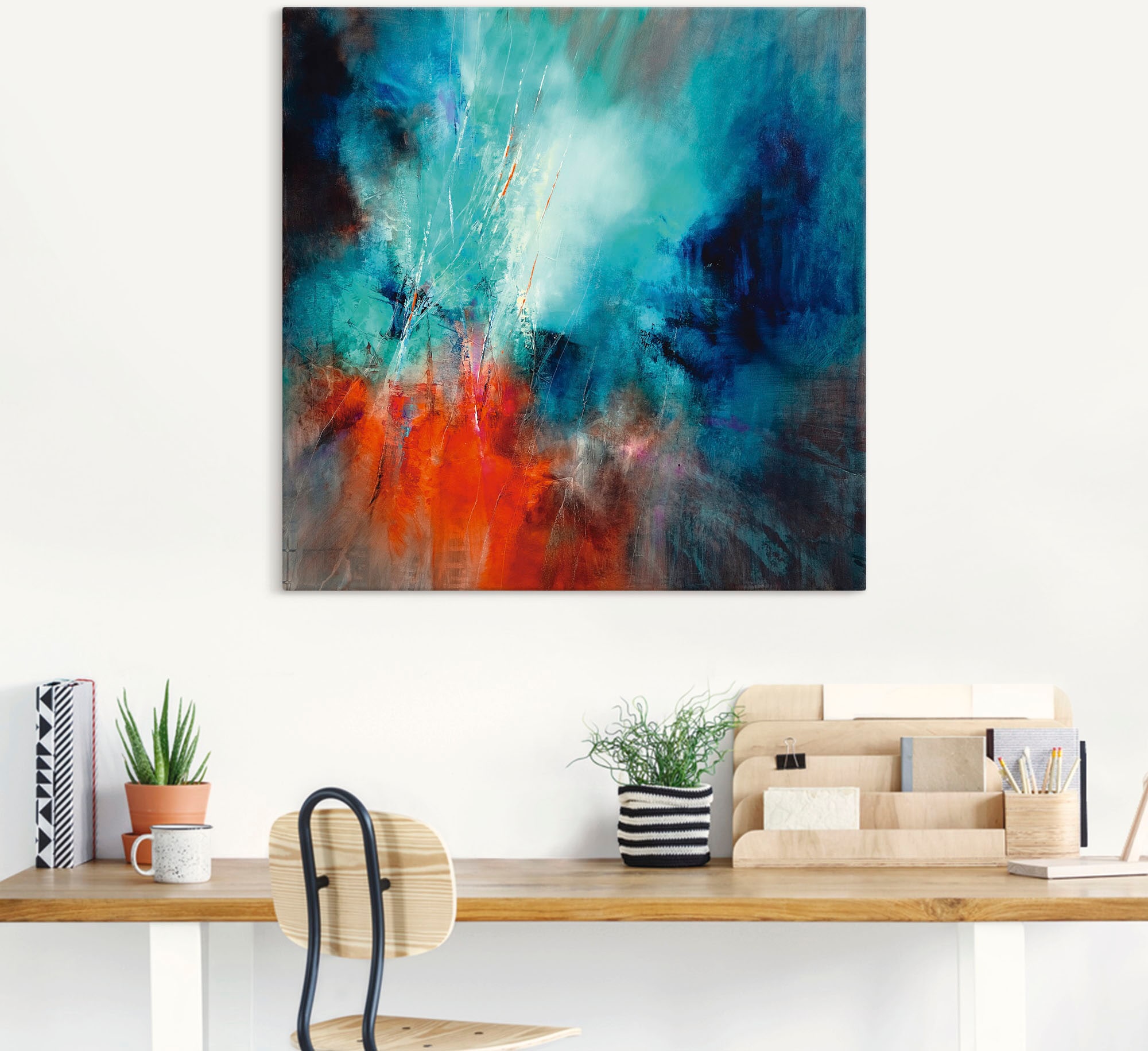 Artland Wandbild »Frühling im Eistobel« Gegenstandslos 1 Stk. tlg. als Alubild, Leinwandbild, Wandaufkleber oder Poster in versch. Größen