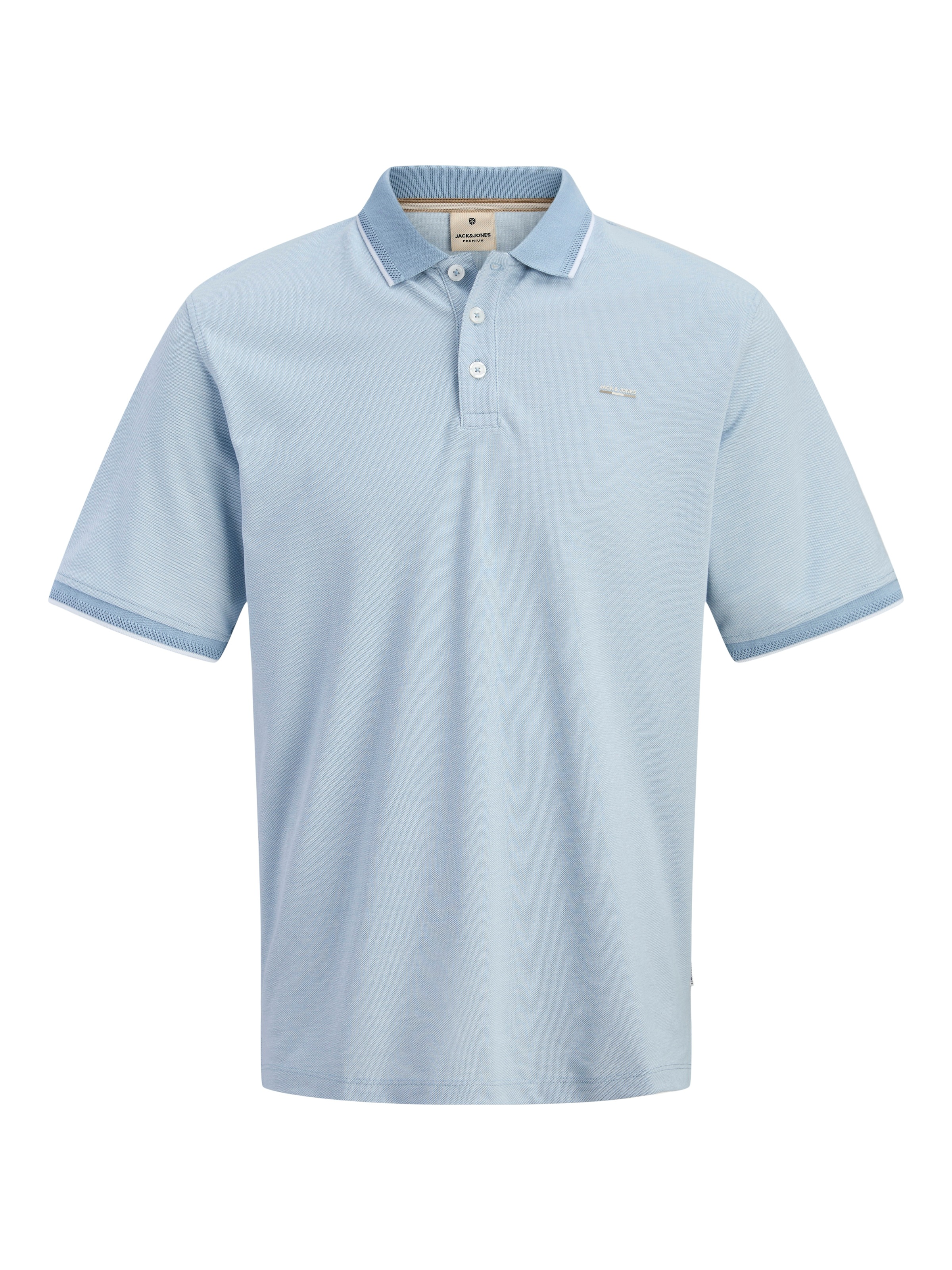 Jack & Jones PlusSize Poloshirt "Jprblualves Ss Polo Pls" Baumwollmischung, Normal Geschnitten