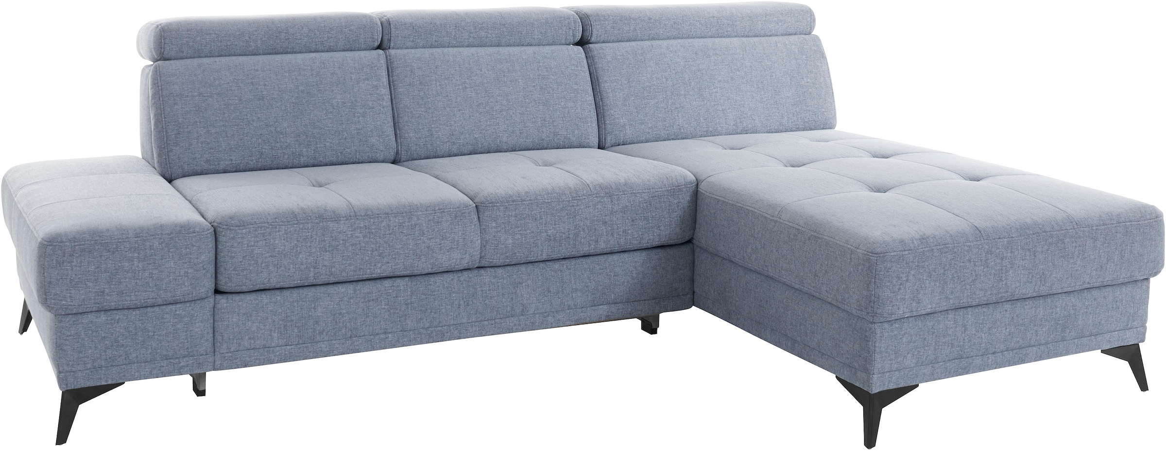 INOSIGN Ecksofa »Cardiz L-Form«, inkl.Kopfteilverstellung und Federkern wahlweise mit Bettfunktion