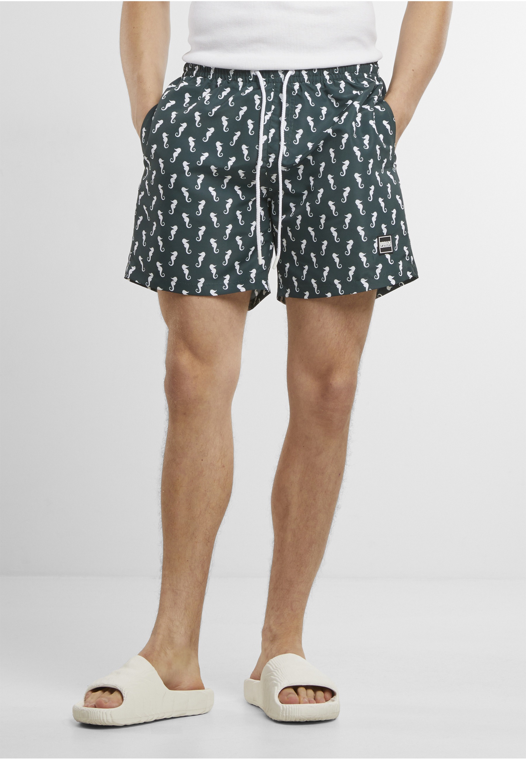 URBAN CLASSICS Badeshorts "Urban Classics Herren Pattern Swim Shorts" günstig online kaufen