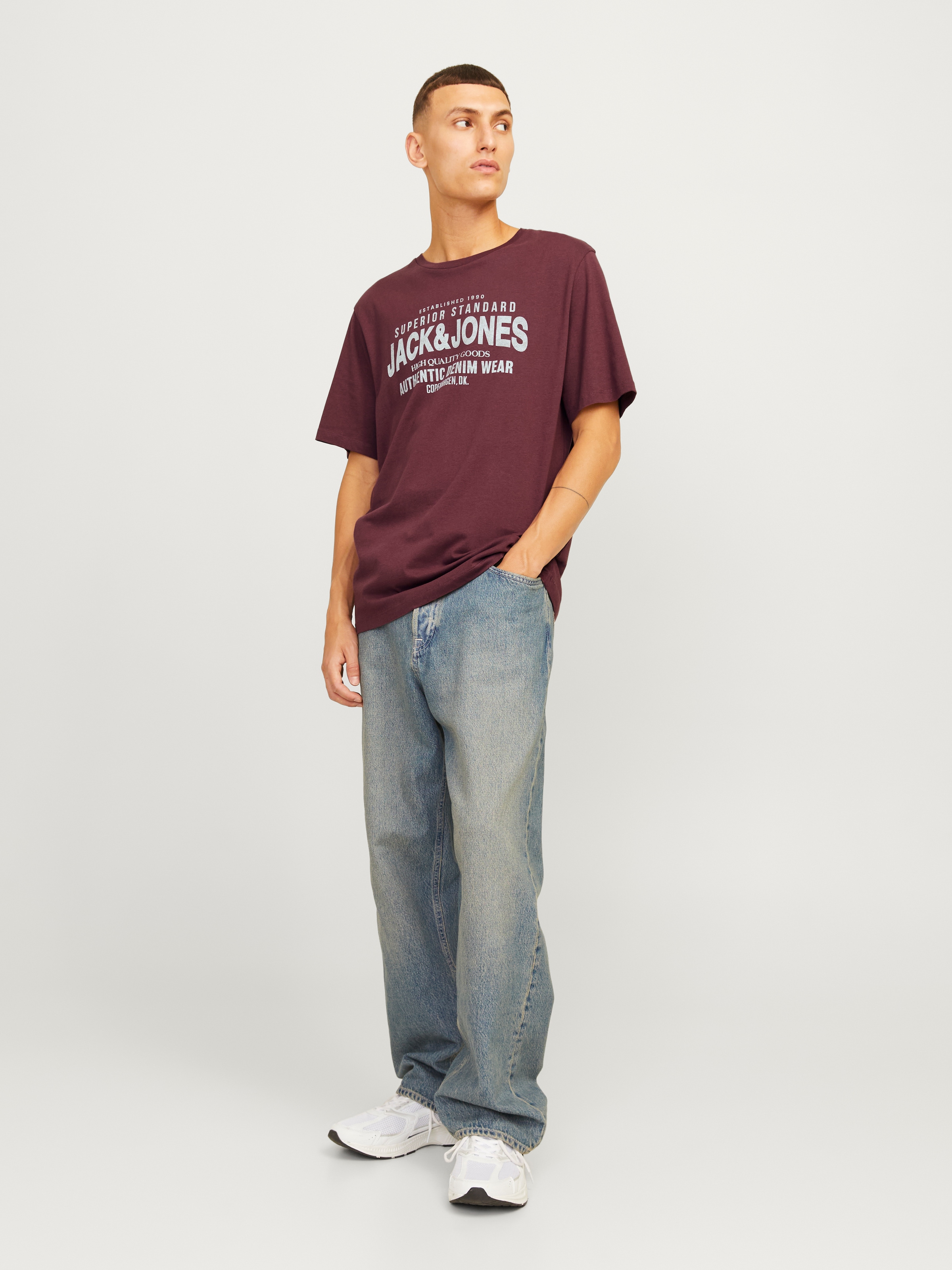 Jack & Jones Rundhalsshirt »JJJEANS TEE SS O-NECK«