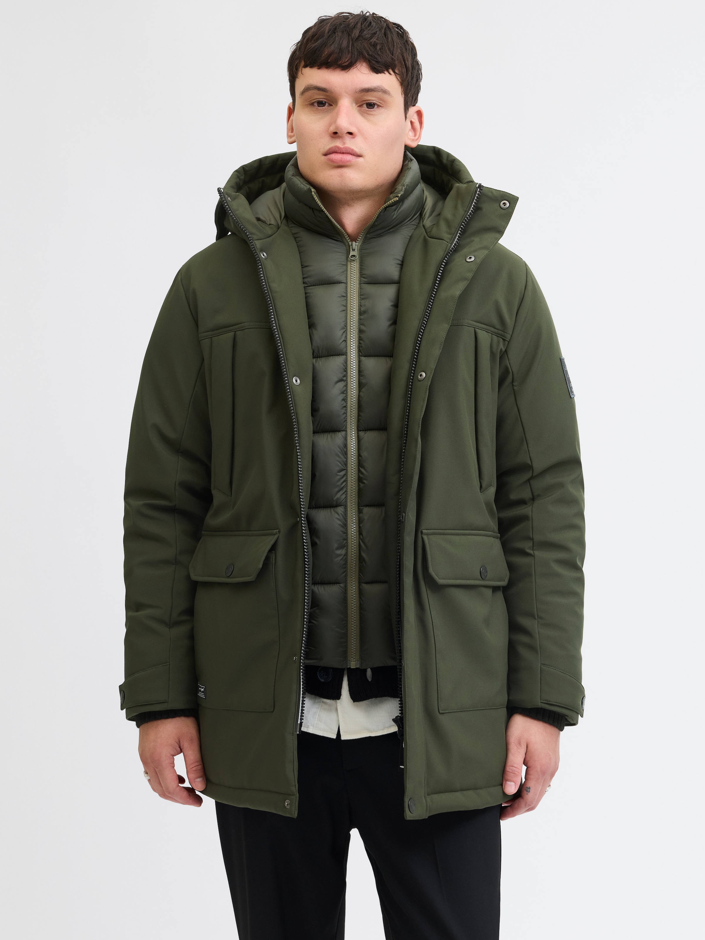 Jack & Jones Parka "JJFINN SOFTSHELL PARKA" mit Kapuze günstig online kaufen