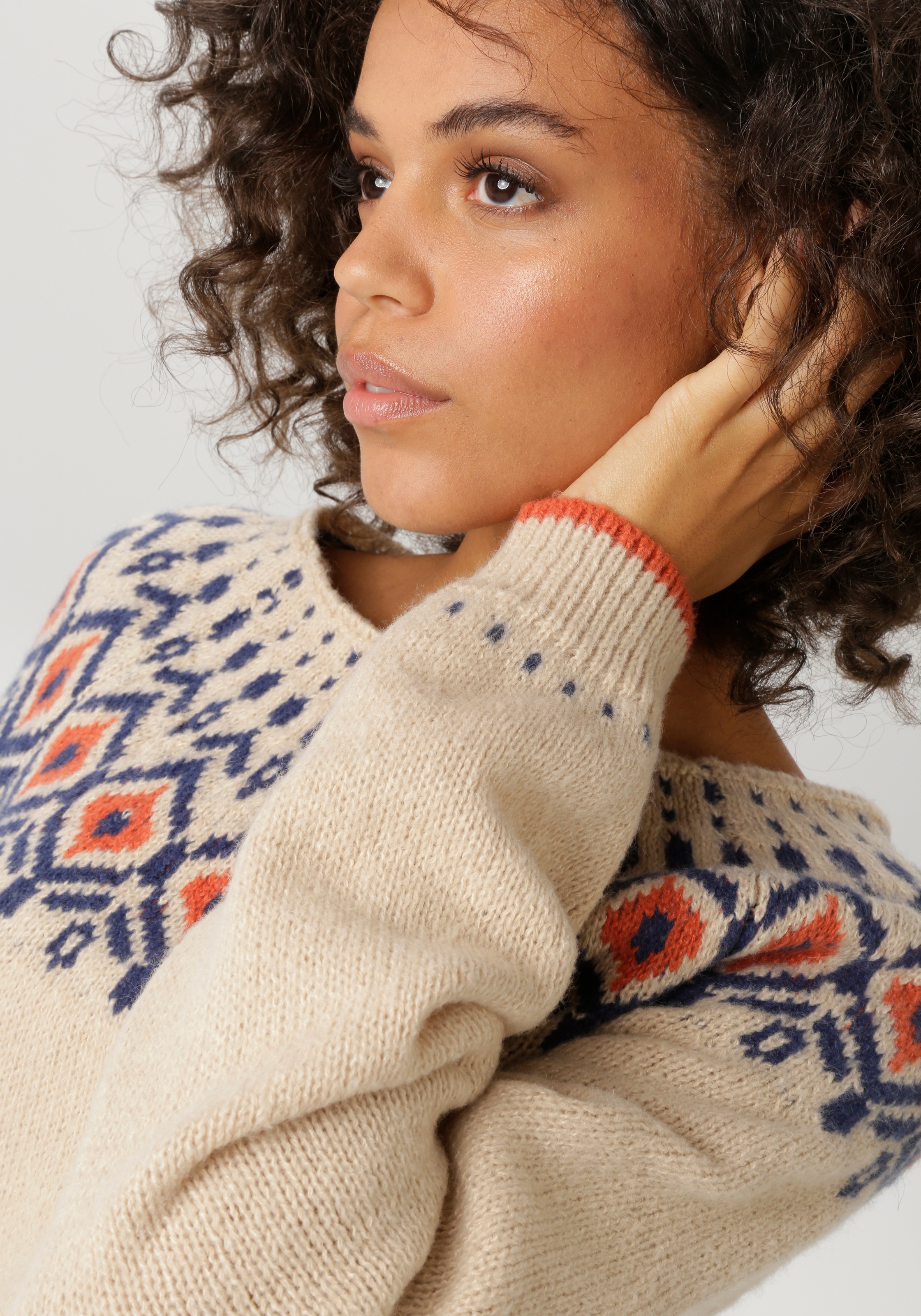 Thumbnail - Aniston CASUAL Strickpullover mit farbharmonischen Norweger-Muster - NEUE KOLLEKTION