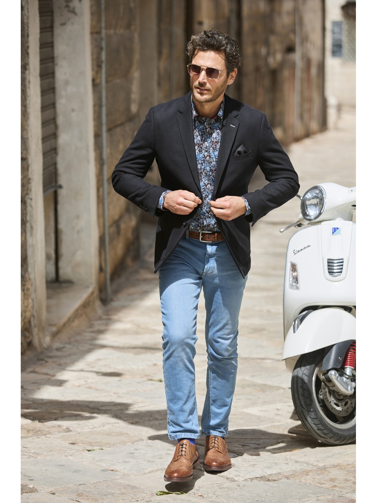 BABISTA MEOSEZZI Men's Blazer Dark Blue 58 2