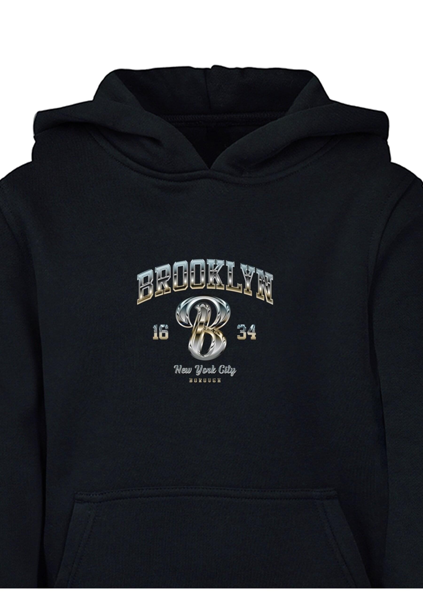 MisterTee Kapuzensweatshirt »MisterTee Herren Kids BRKLN Hoody«, (1 tlg.)