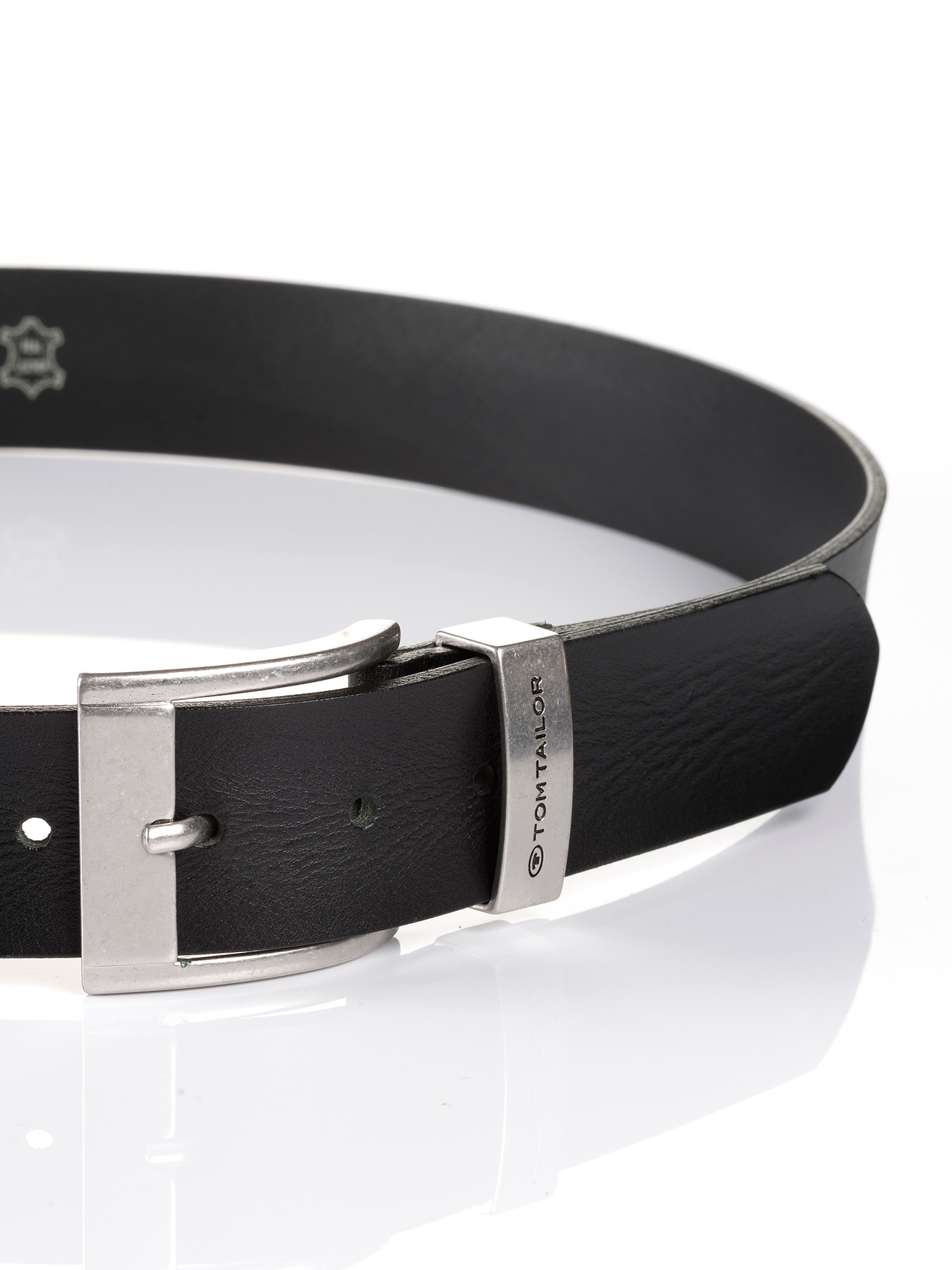 TOM TAILOR Ledergürtel »TTTOM«, 4 cm breiter Herrengürtel, Casual und Jeans Look