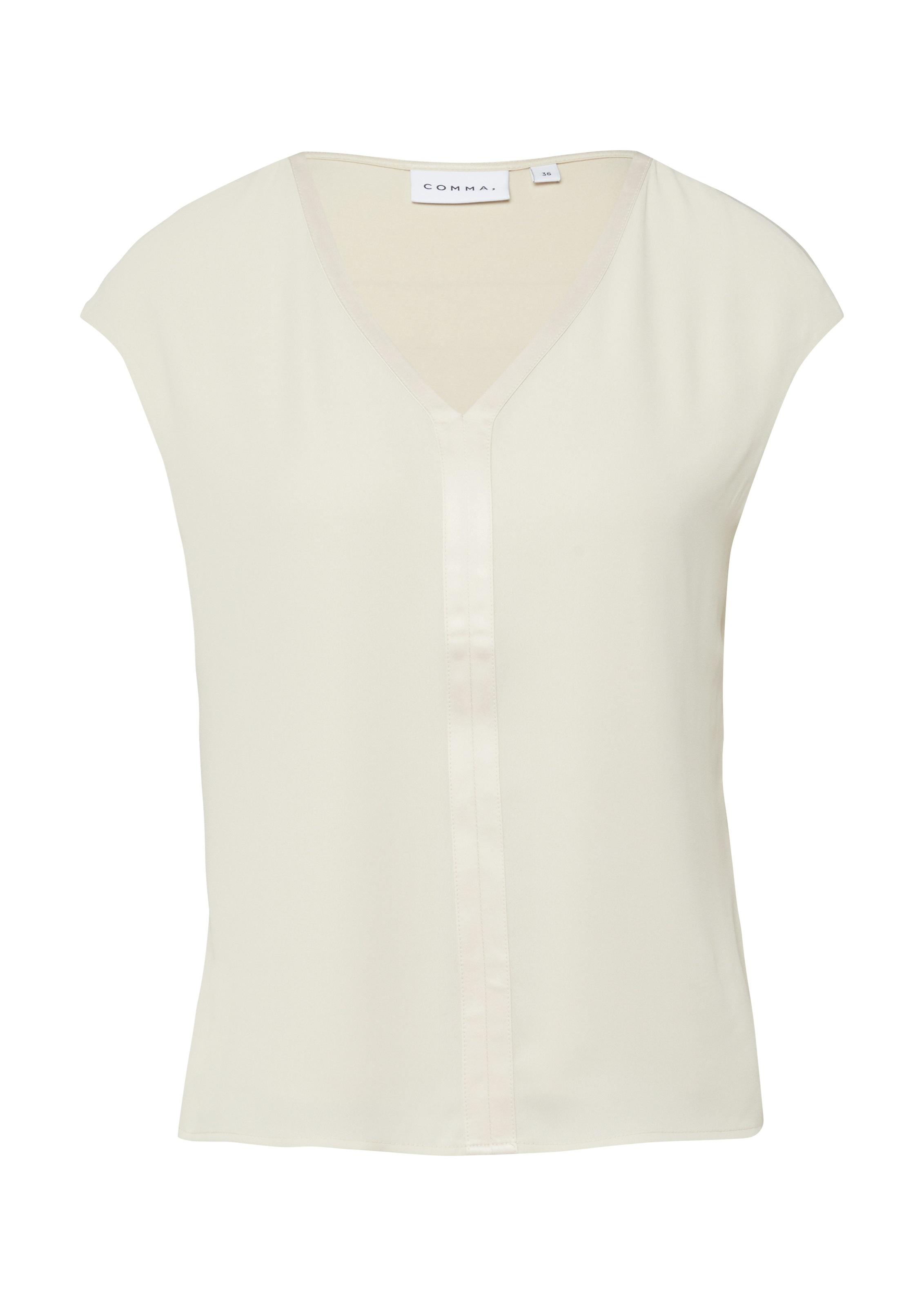 Thumbnail - Comma Blusenshirt mit V-Ausschnitt, ärmellos