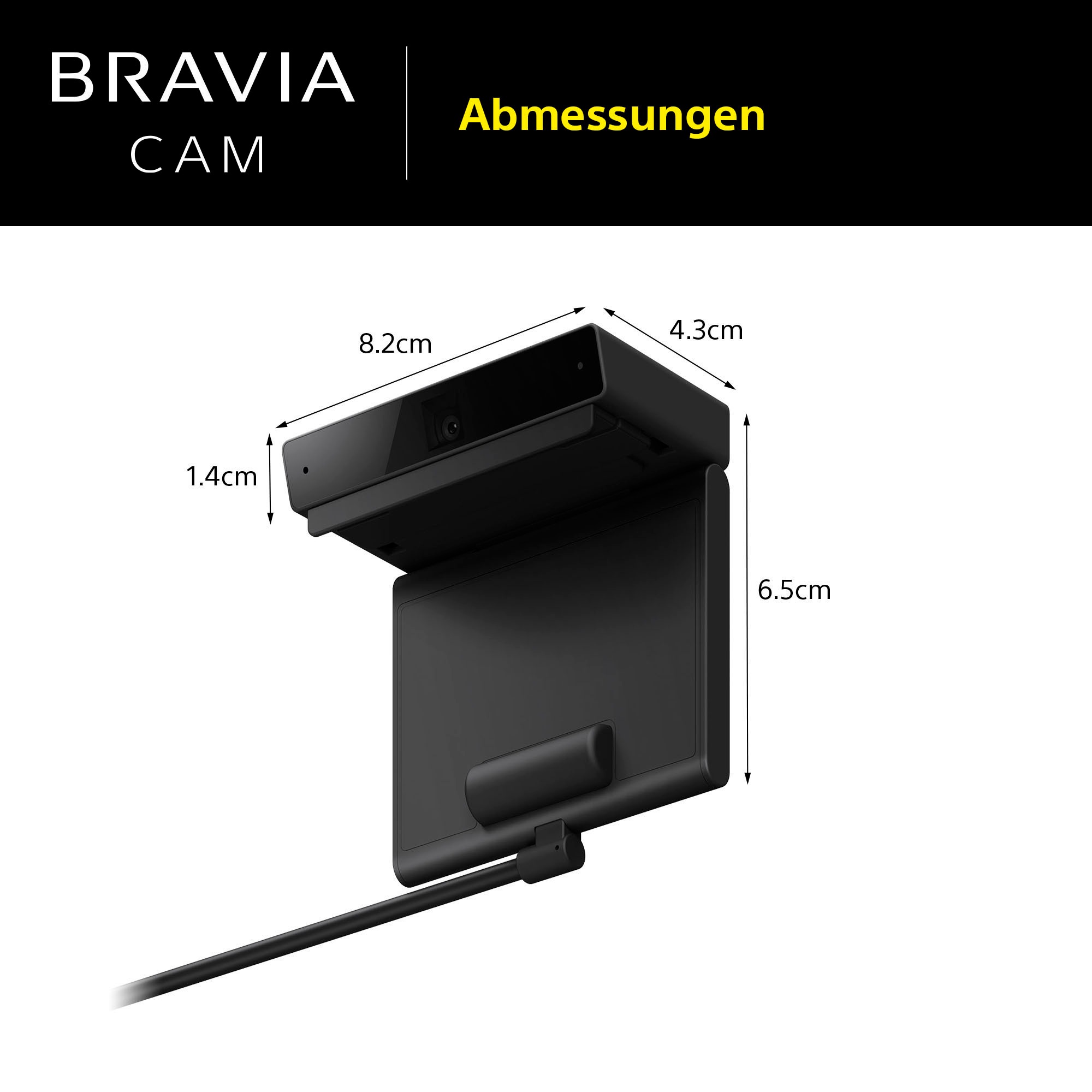 Sony TV-Adapter »BRAVIA CAM CMU-BC1«, TV-Zubehör für 2022 BRAVIA XR und X1 Web Cam USB-Anschluss