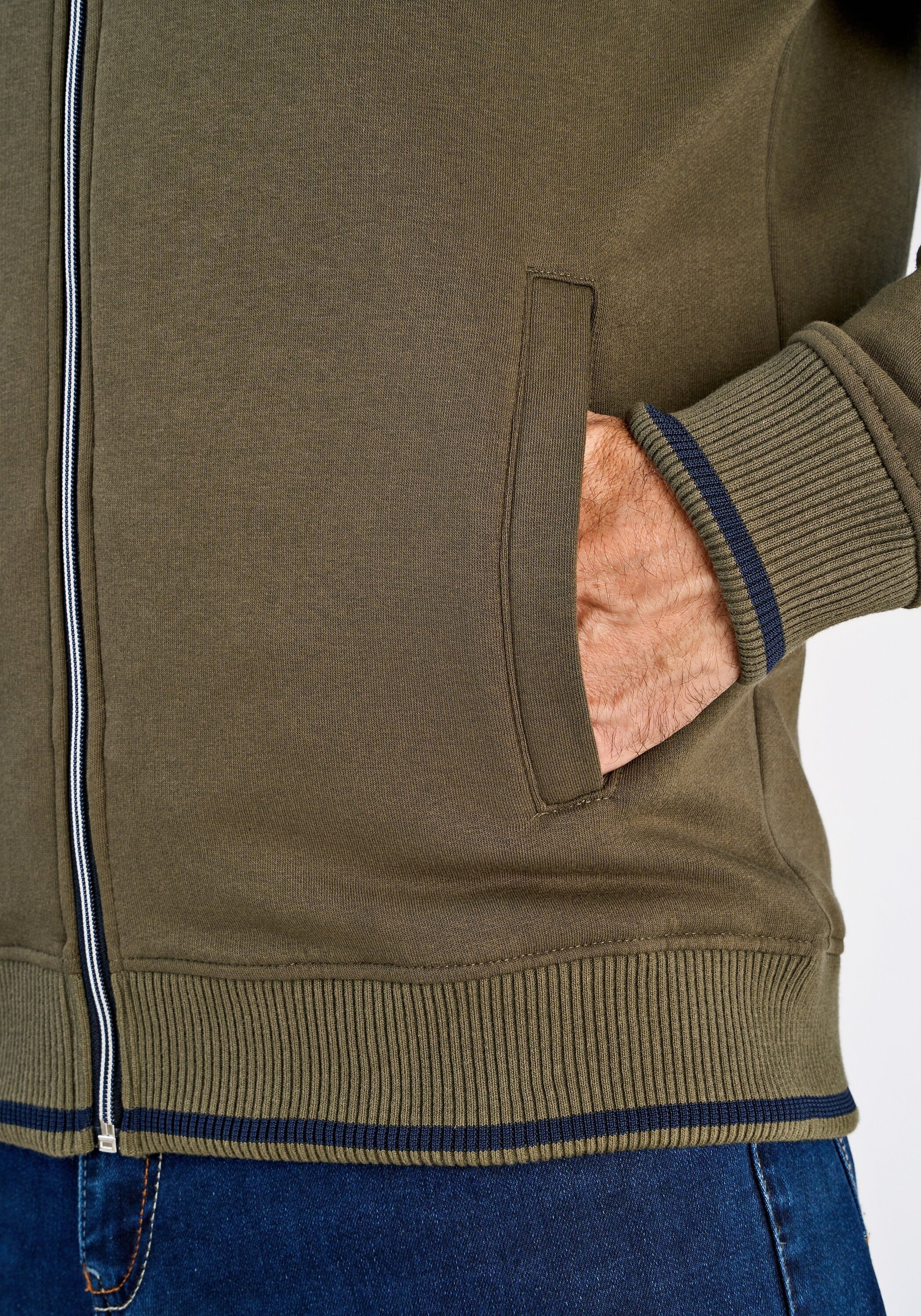 BISON Cardigan Comfort Fit Men Army XL 3