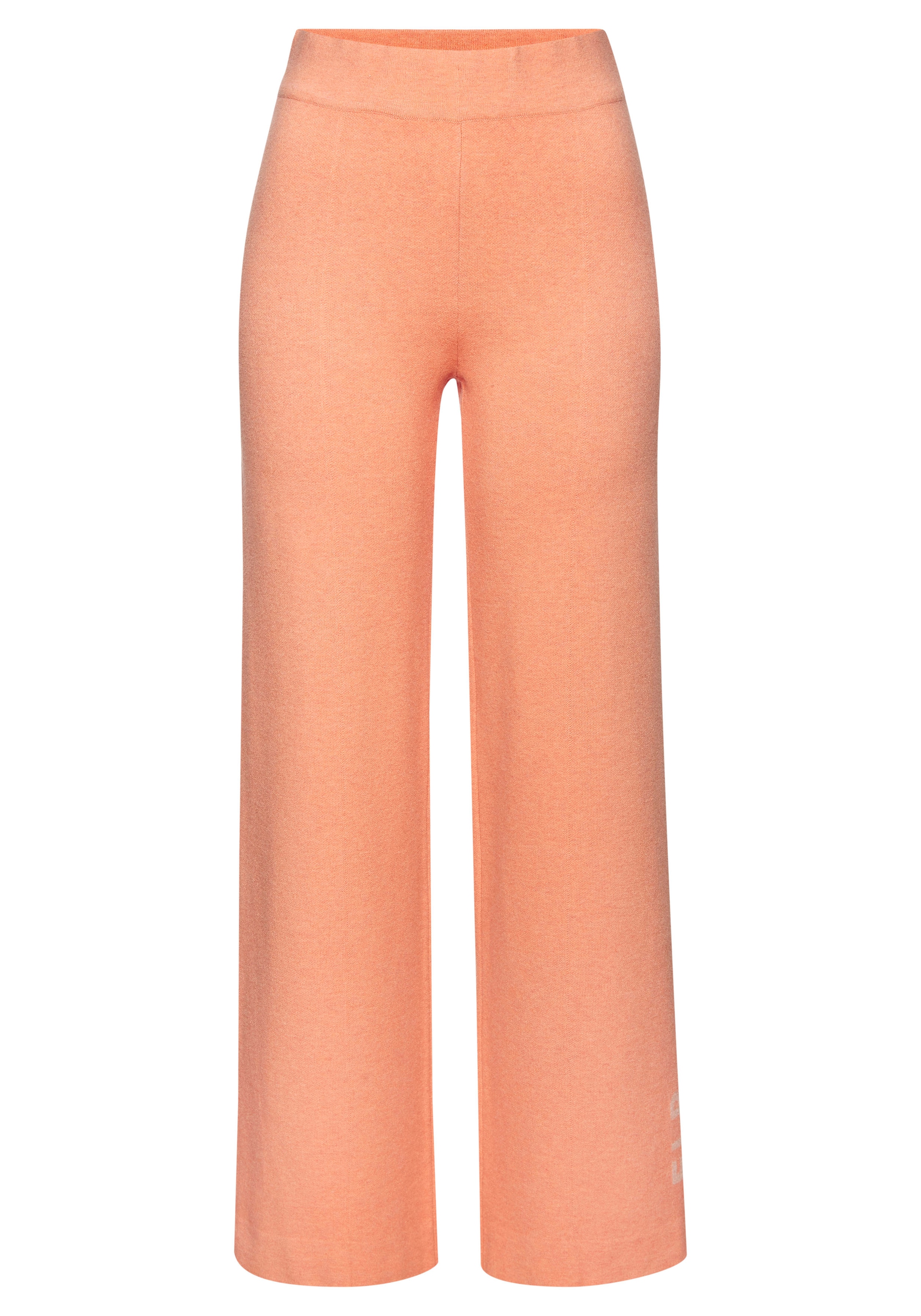 Elbsand Strickhose, mit weitem Bein und eingestricktem Logo, Loungewear