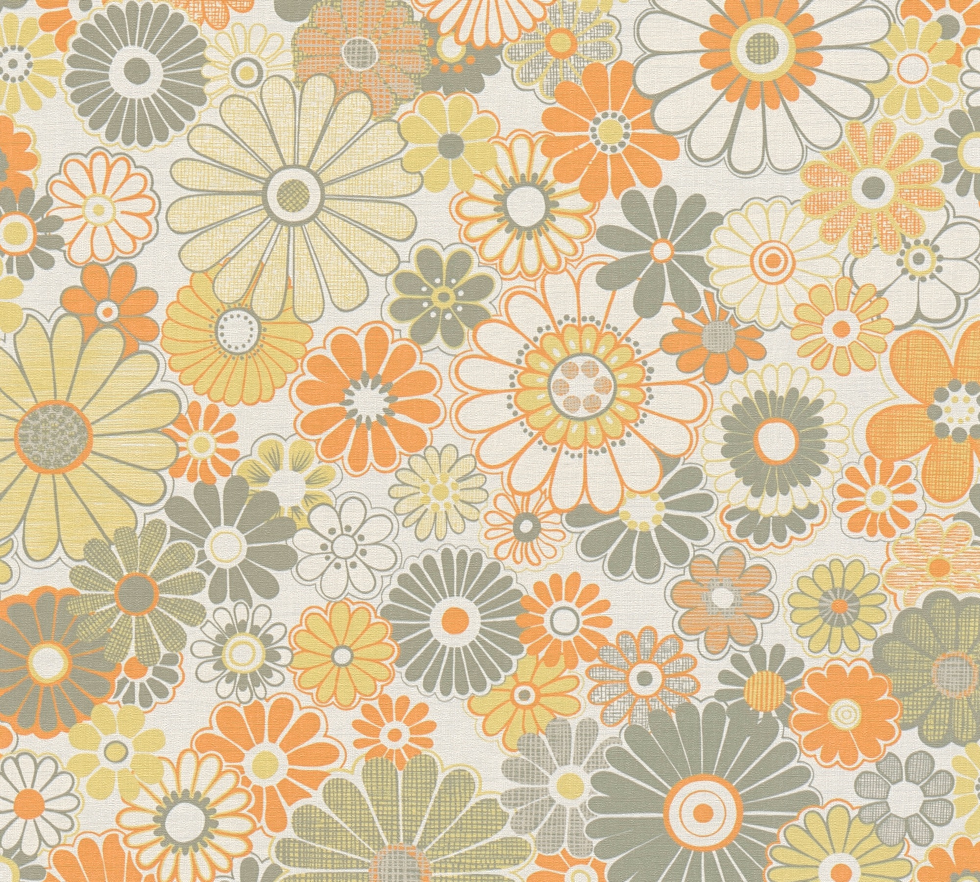 A.S. Création Vliestapete »Retro Chic florale Tapete Mustertapete Retro Blumen«, matt, Vintage Vliestapete für Schlafzimmer Küche Wohnzimmer Floral Design