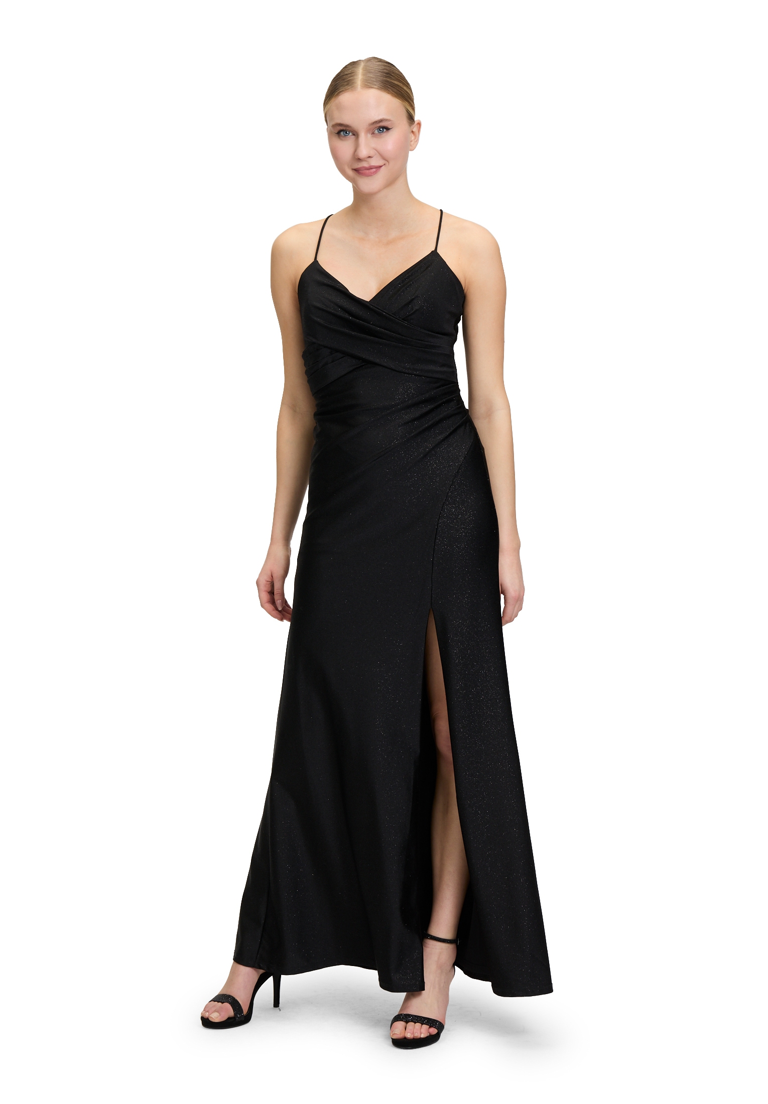 Vera Mont Abendkleid "Vera Mont Damen Abendkleid im Glitzer-Look", Wickel-D günstig online kaufen