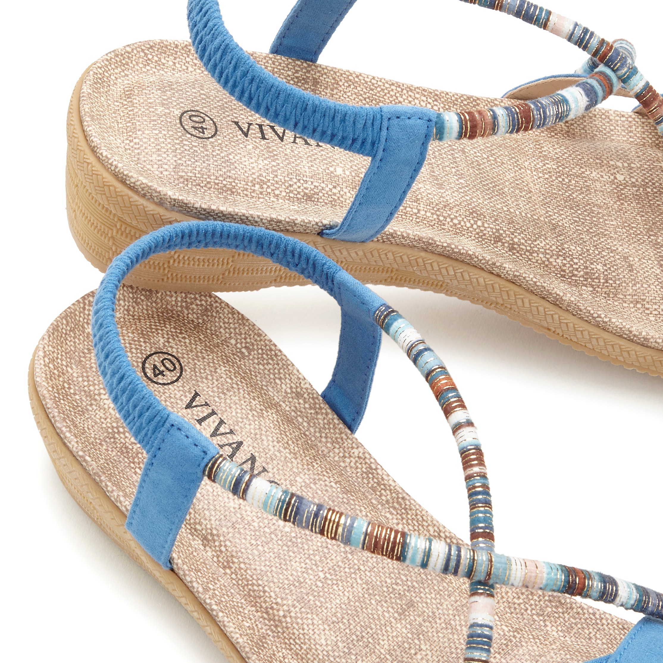 Vivance Sandale »Sommerschuh«, mit dezenten Schmuckelementen, Sandalette, Sommerschuh VEGAN