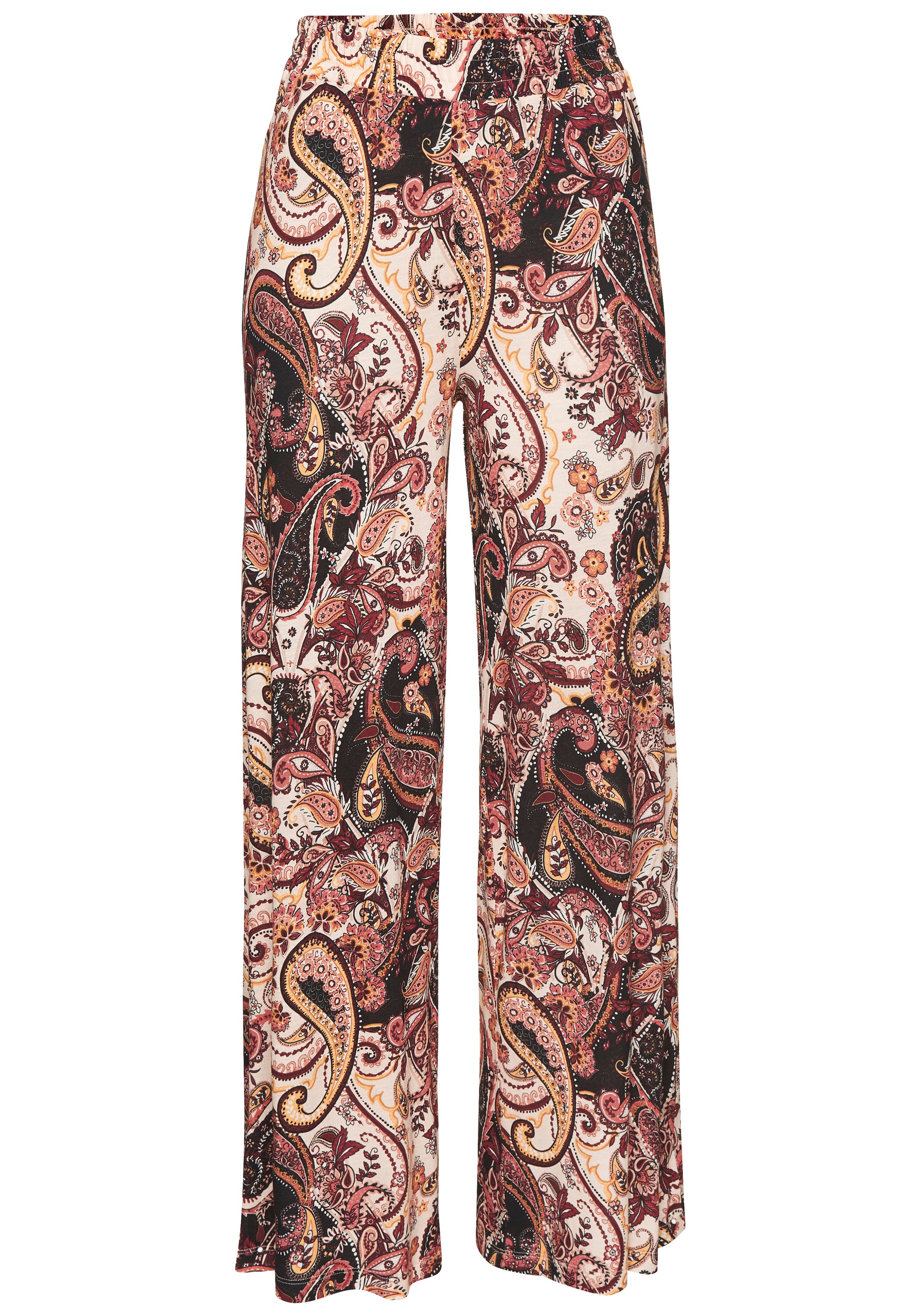 Vivance Jerseyhose, mit Paisleydruck, bequeme Sommerhose in weiter Form, St günstig online kaufen